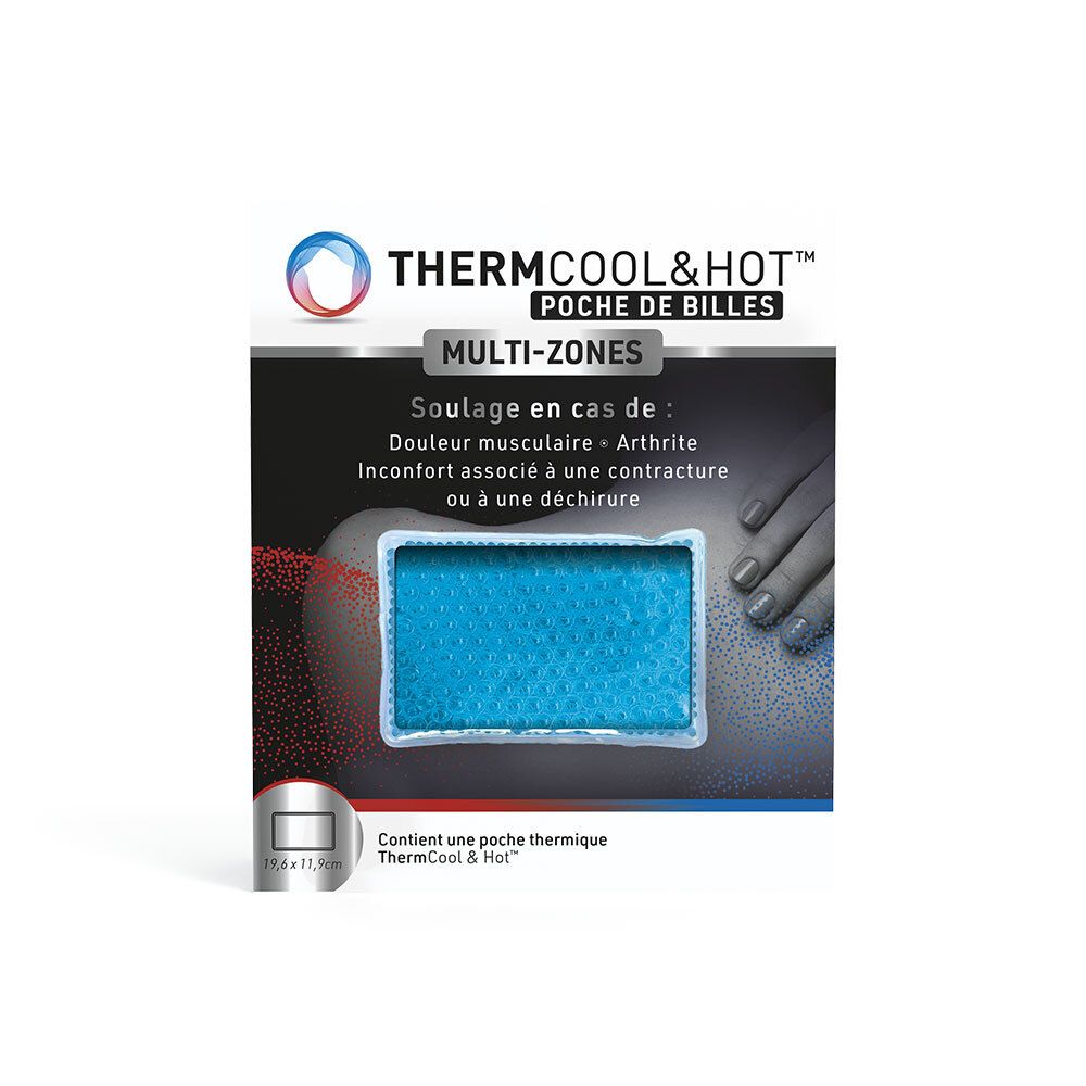 BAUSCH + LOMB Thermcool&Hot Multi-Zones Gelkussentje met balletjes, 19,6x11,9cm.