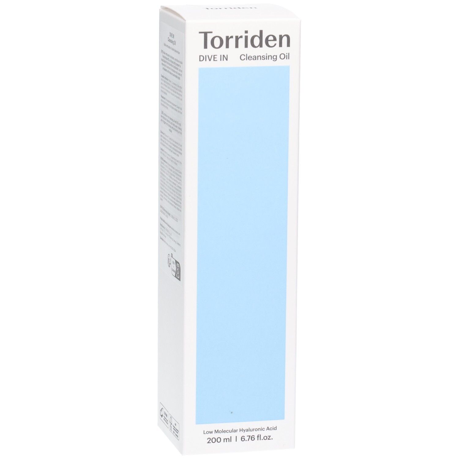 Torriden DIVE IN Cleansing Oil, 200 ml, met hyaluronzuur.