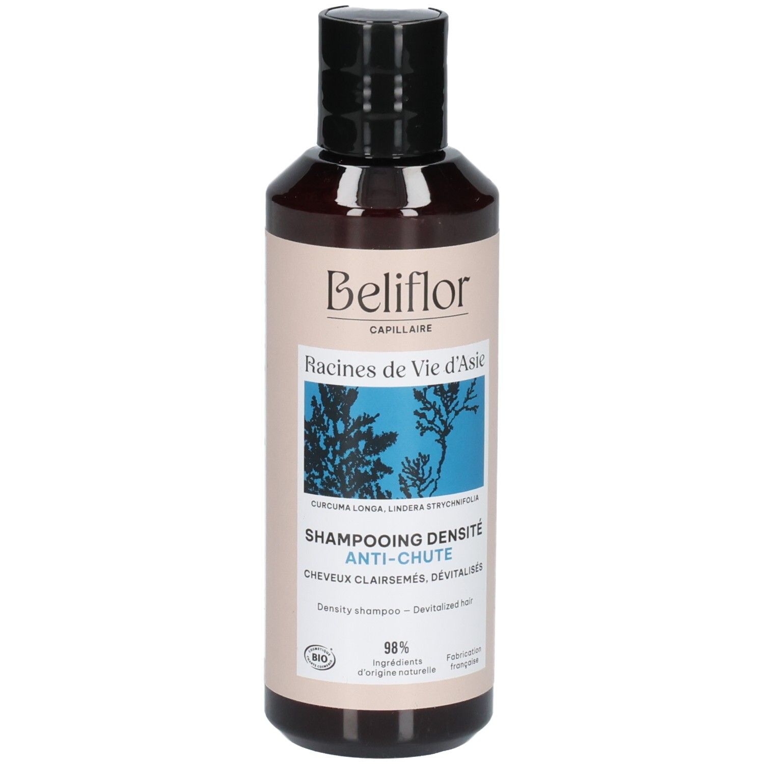 Beliflor Shampoo Dichtheid Anti-Haaruitval, 98% natuurlijke ingrediënten.