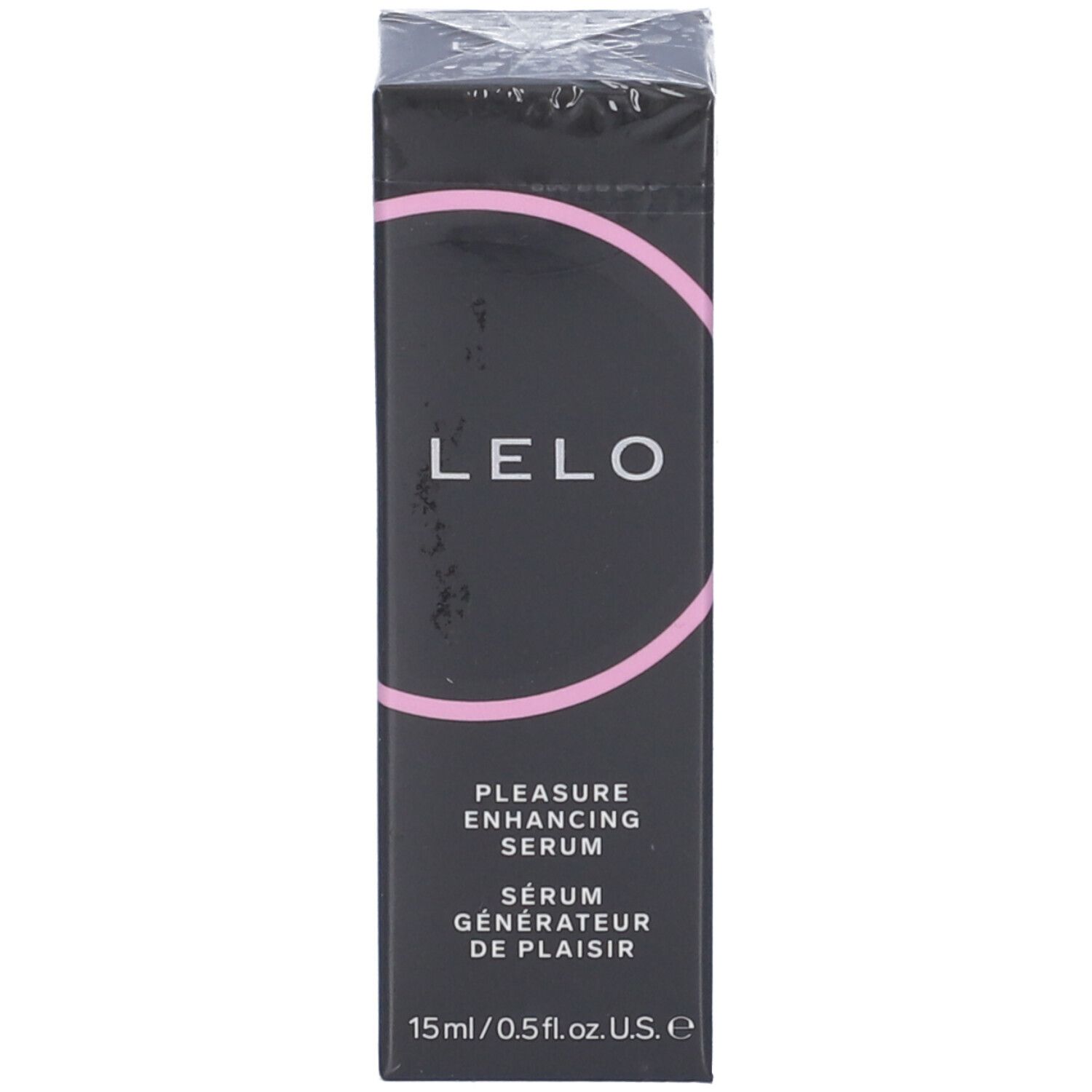 Sérum plaisir LELO, flacon 15ml avec pompe.