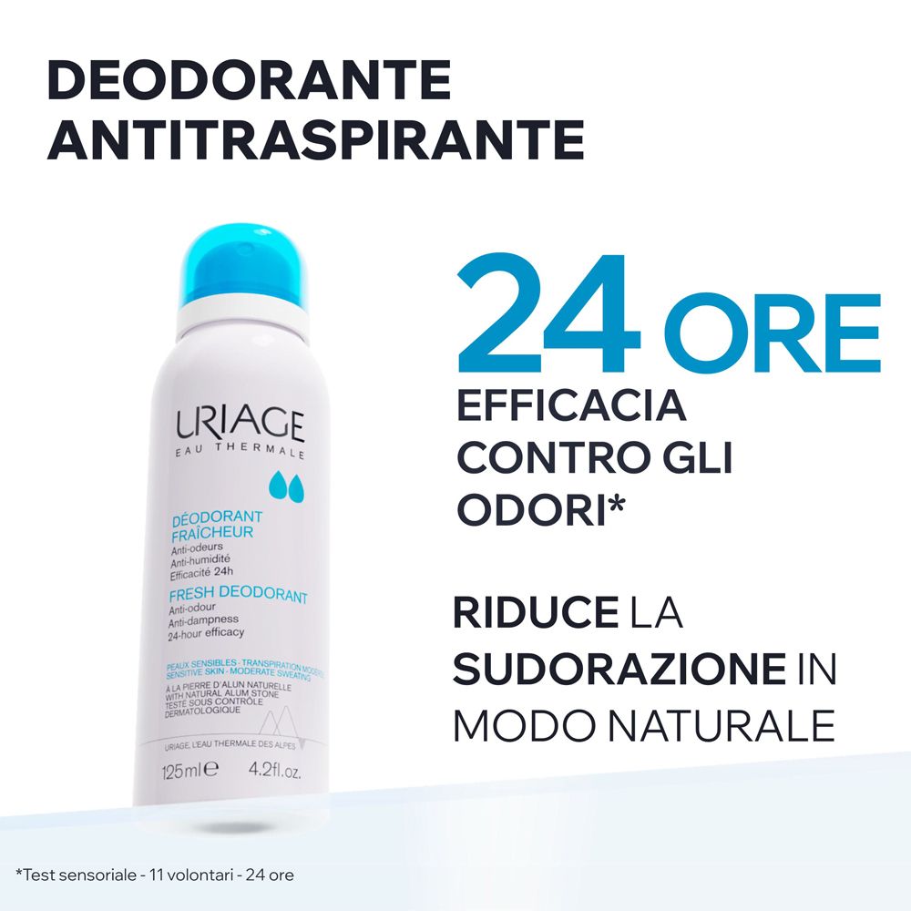 Dos du déodorant. Texte multilingue. Avertissements et symbole de recyclage.