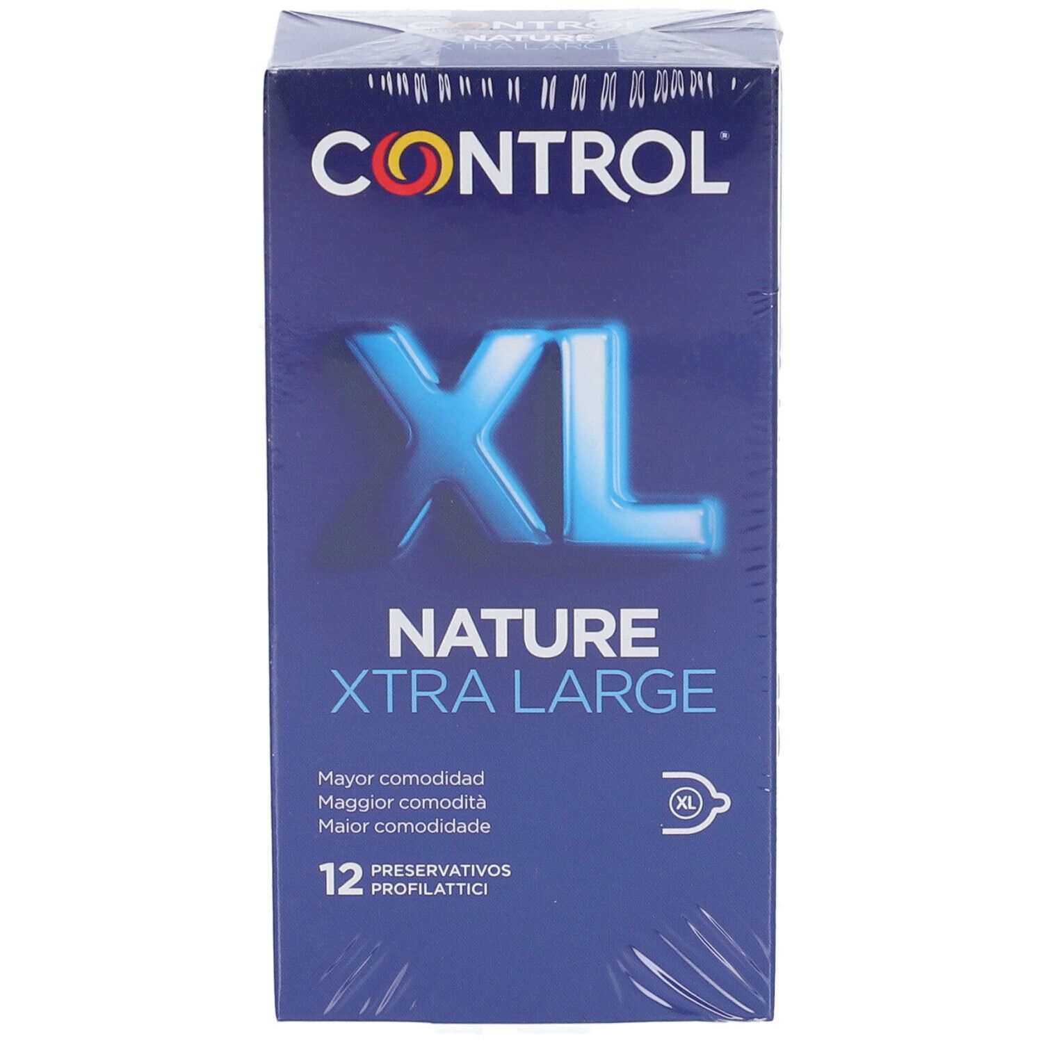 Boîte de 12 préservatifs Control Nature Xtra Large.