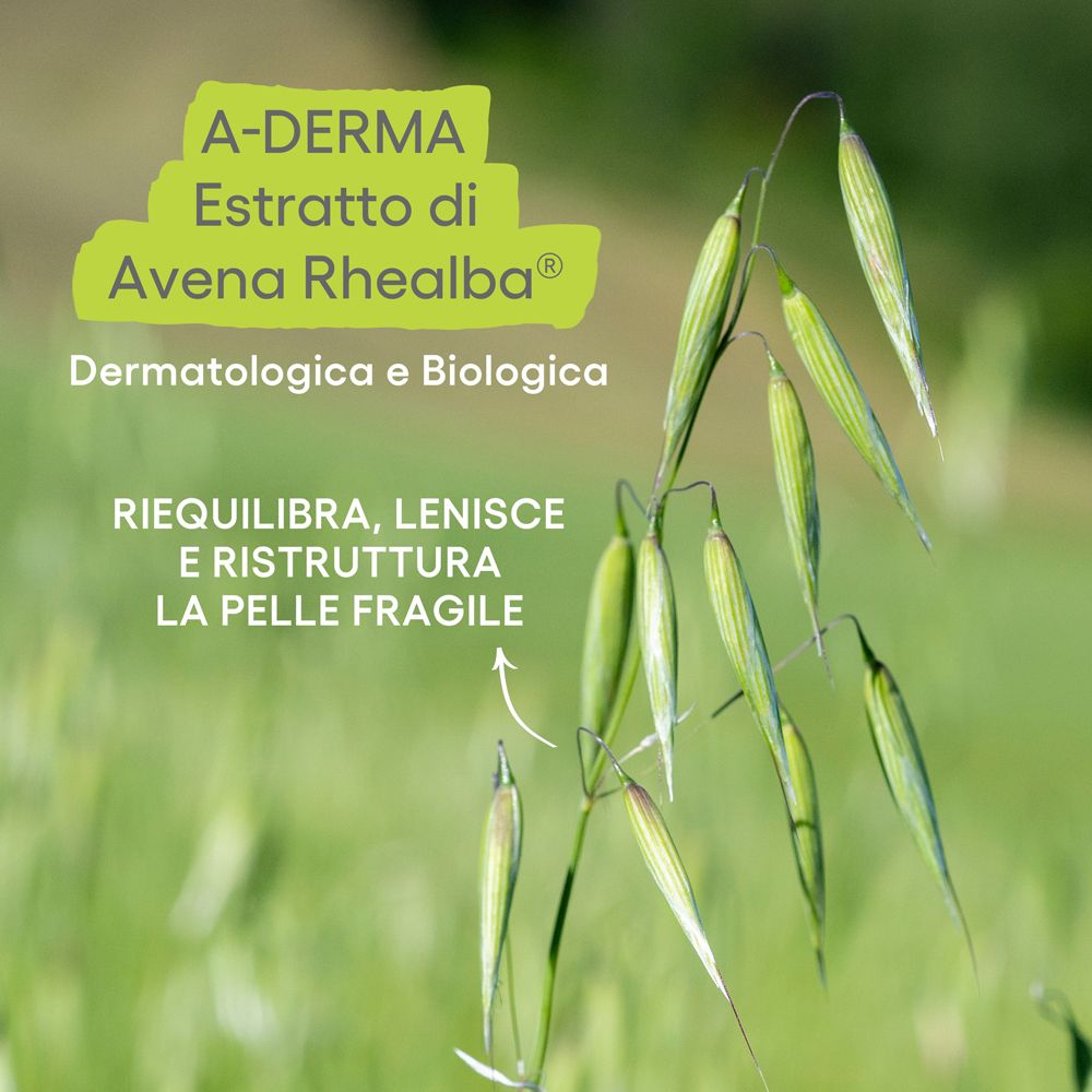 A-Derma Extrait d'Avoine Rhealba : Dermatologique et biologique. Rééquilibre, apaise et restructure la peau fragile.