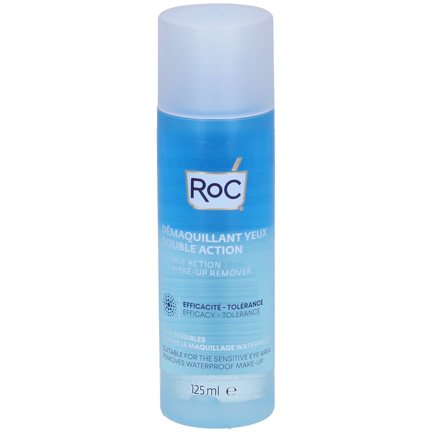 RoC Démaquillant Yeux Double Action, flacon de 125 ml.