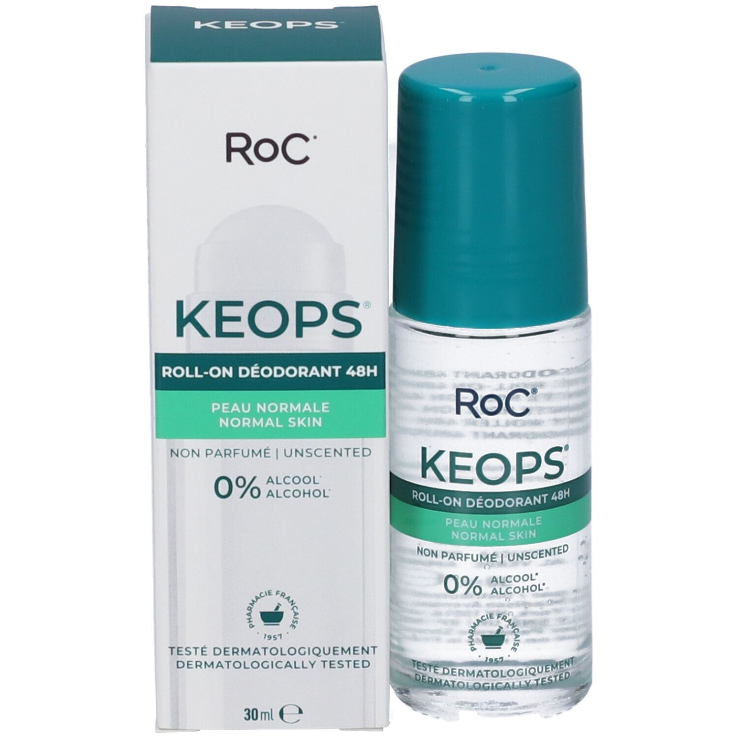 RoC Keops déodorant roll-on 48h, 30 ml.