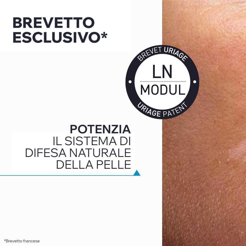 Exclusief patent: LN MODUL Uriage Patent. Versterkt het natuurlijke afweersysteem van de huid.