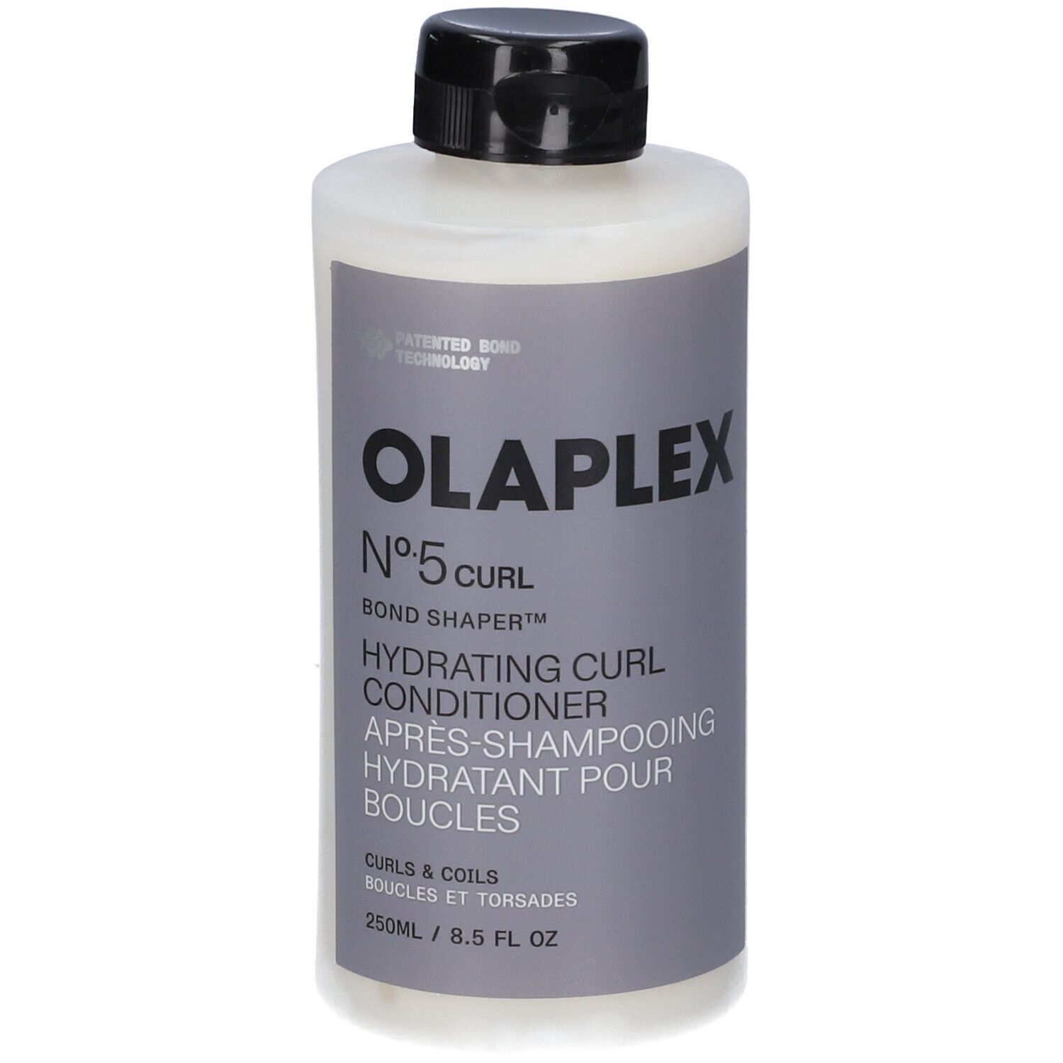Bouteille d'après-shampoing hydratant Olaplex No. 5 Curl Bond Shaper, 250ml.