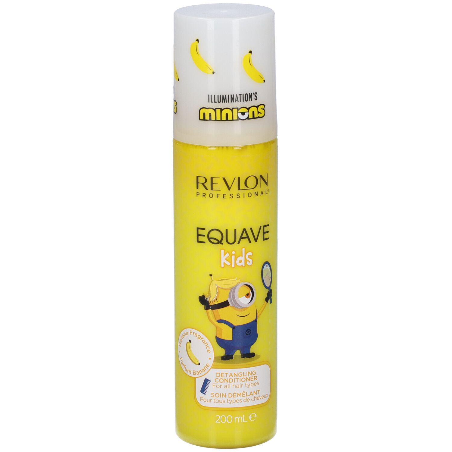 Bouteille de Revlon Equave Kids Detangling Conditioner avec motif Minion, 200ml.