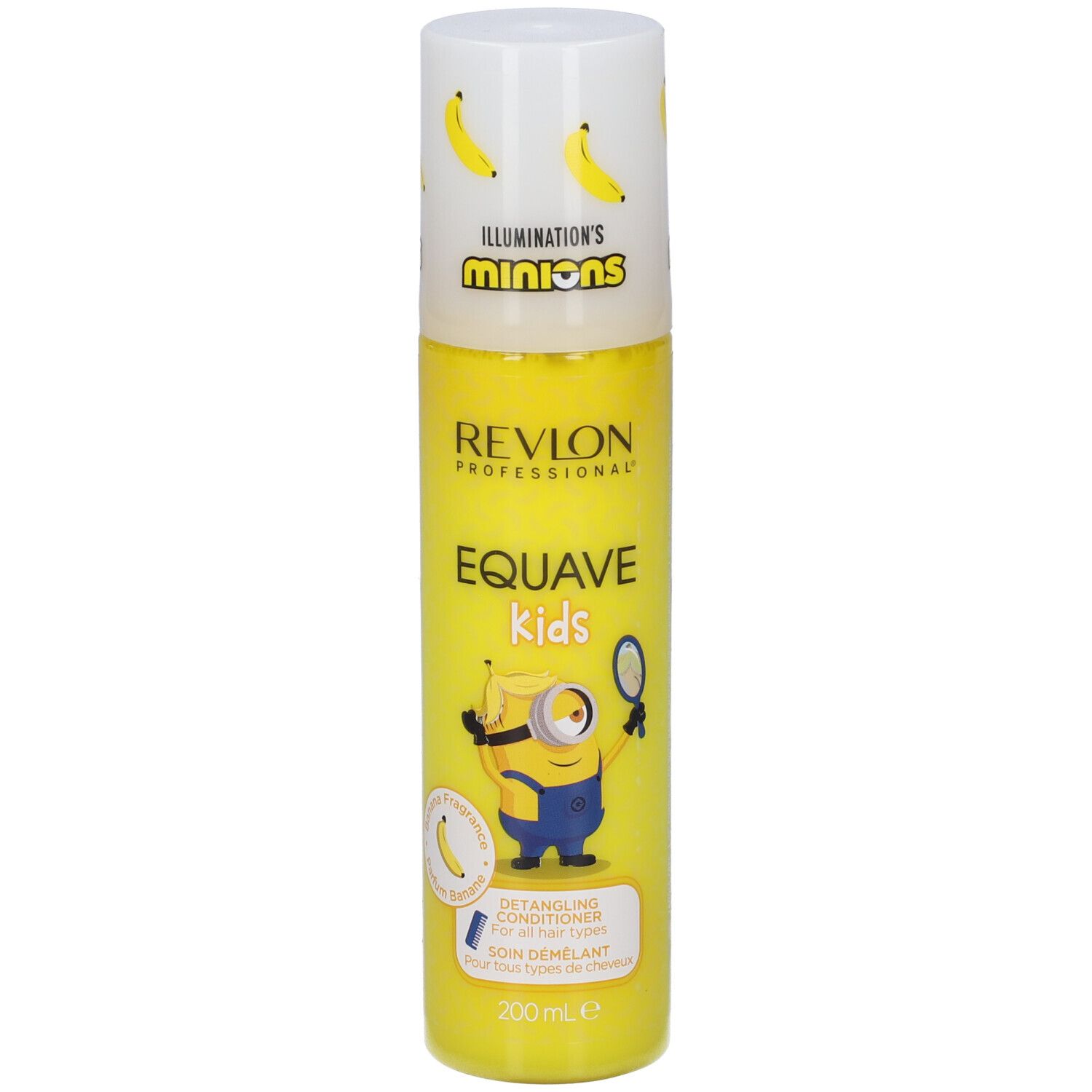 Bouteille de Revlon Equave Kids Detangling Conditioner avec motif Minion, 200ml.
