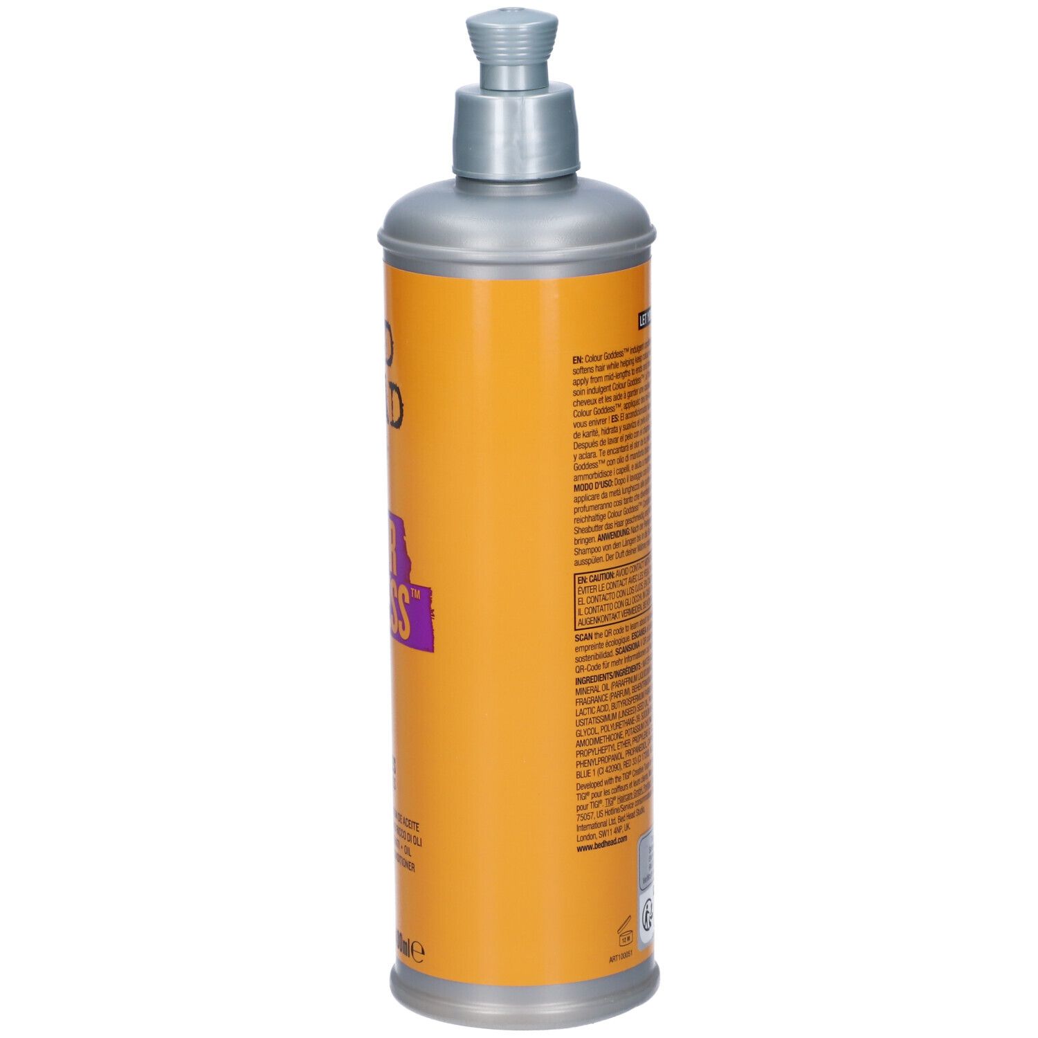 Bed Head TIGI Curls Rock shampooing hydratant pour cheveux bouclés, vue latérale, 400ml.