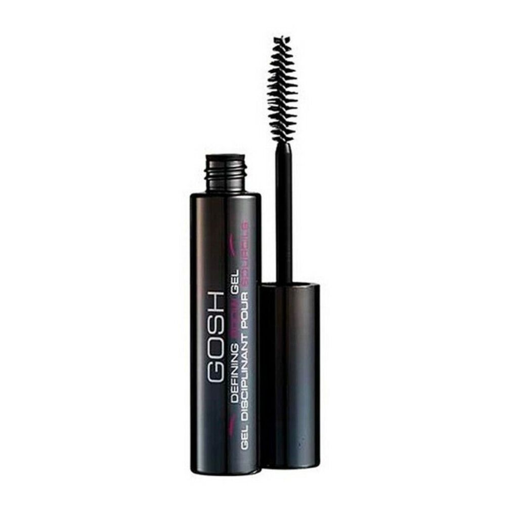 Gosh Defining Brow Gel Clear. Zwarte tube met borstel. Productnaam en merk duidelijk zichtbaar.