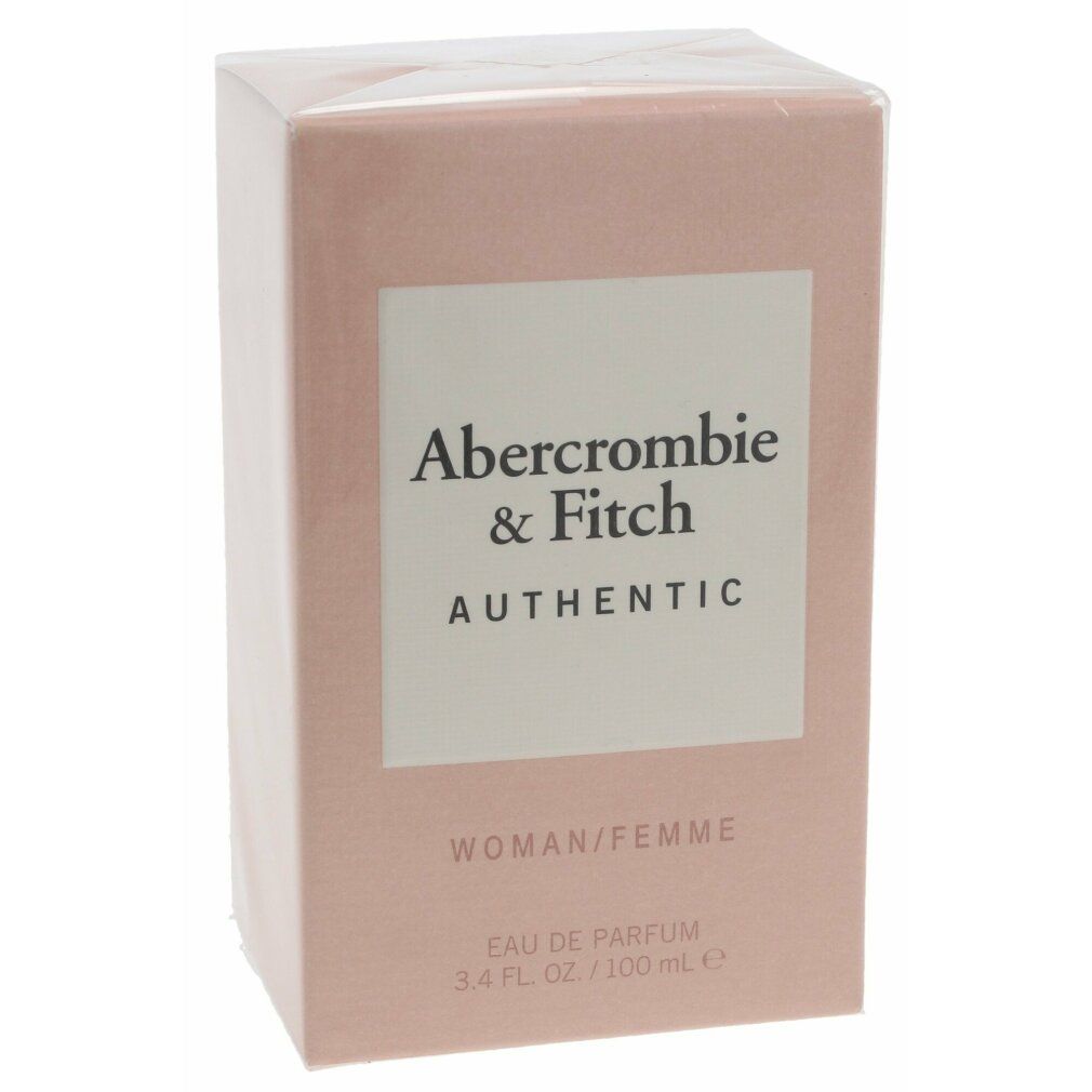Boîte d'Abercrombie & Fitch Authentic Eau de Parfum pour femme.