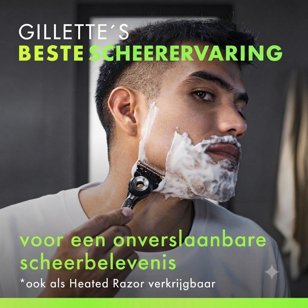 Gillette Labs scheermes met 5 mesjes en reinigingselement voor ingegroeide haren.
