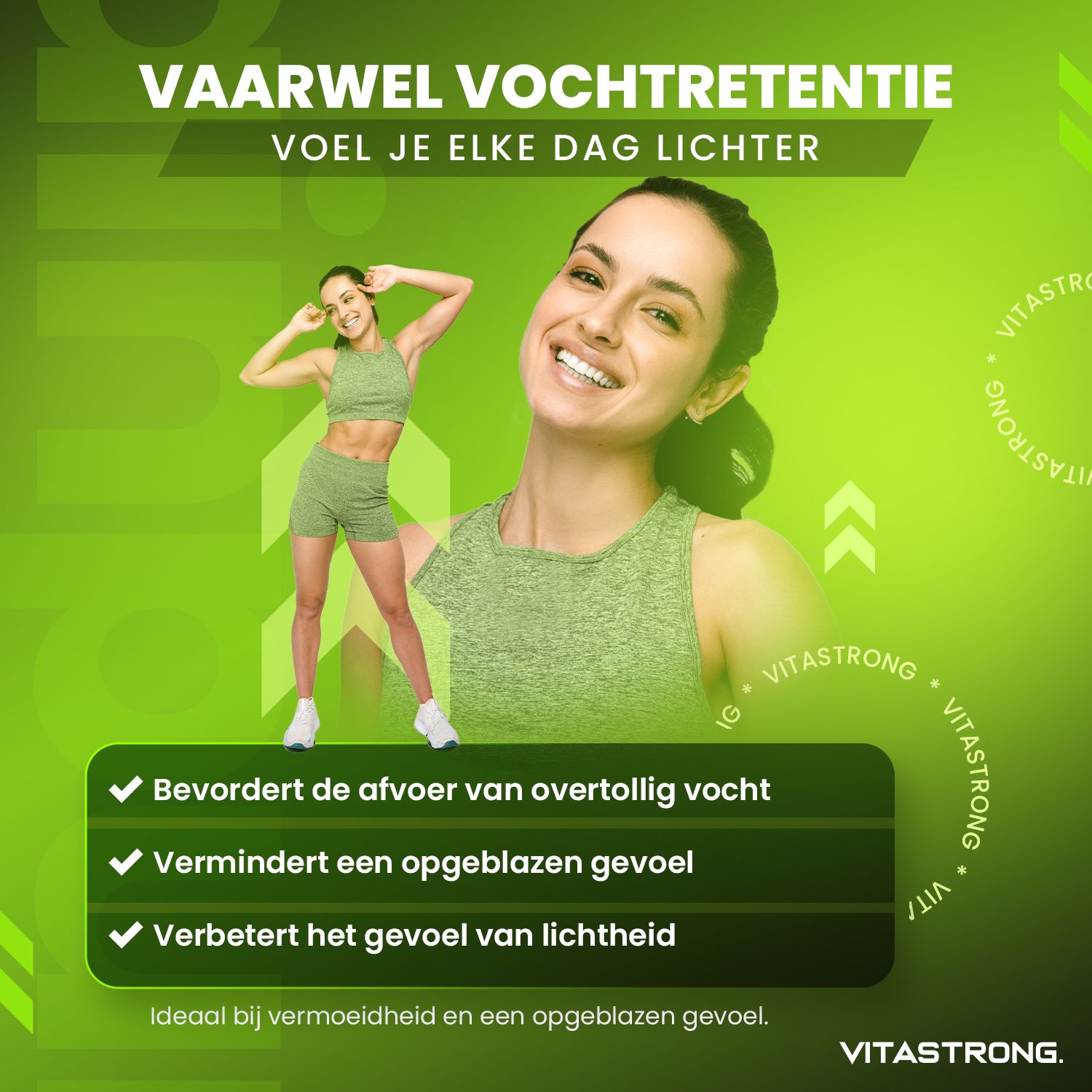 Vitastrong Drainpure & Drainpure Night – Drainerend Supplement Dag & Nacht tegen Vochtretentie