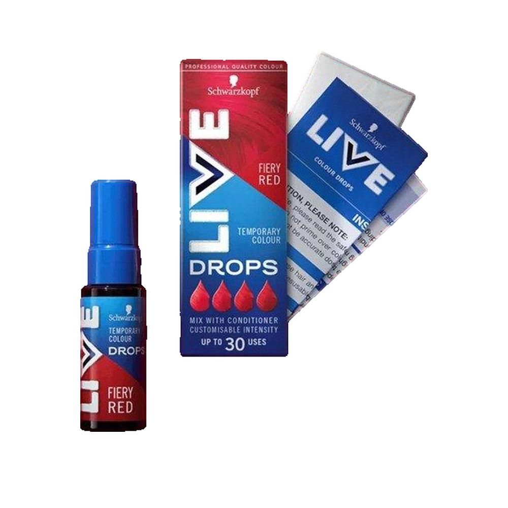 Schwarzkopf LIVE DROPS Teinture semi-permanente Rouge Feu
