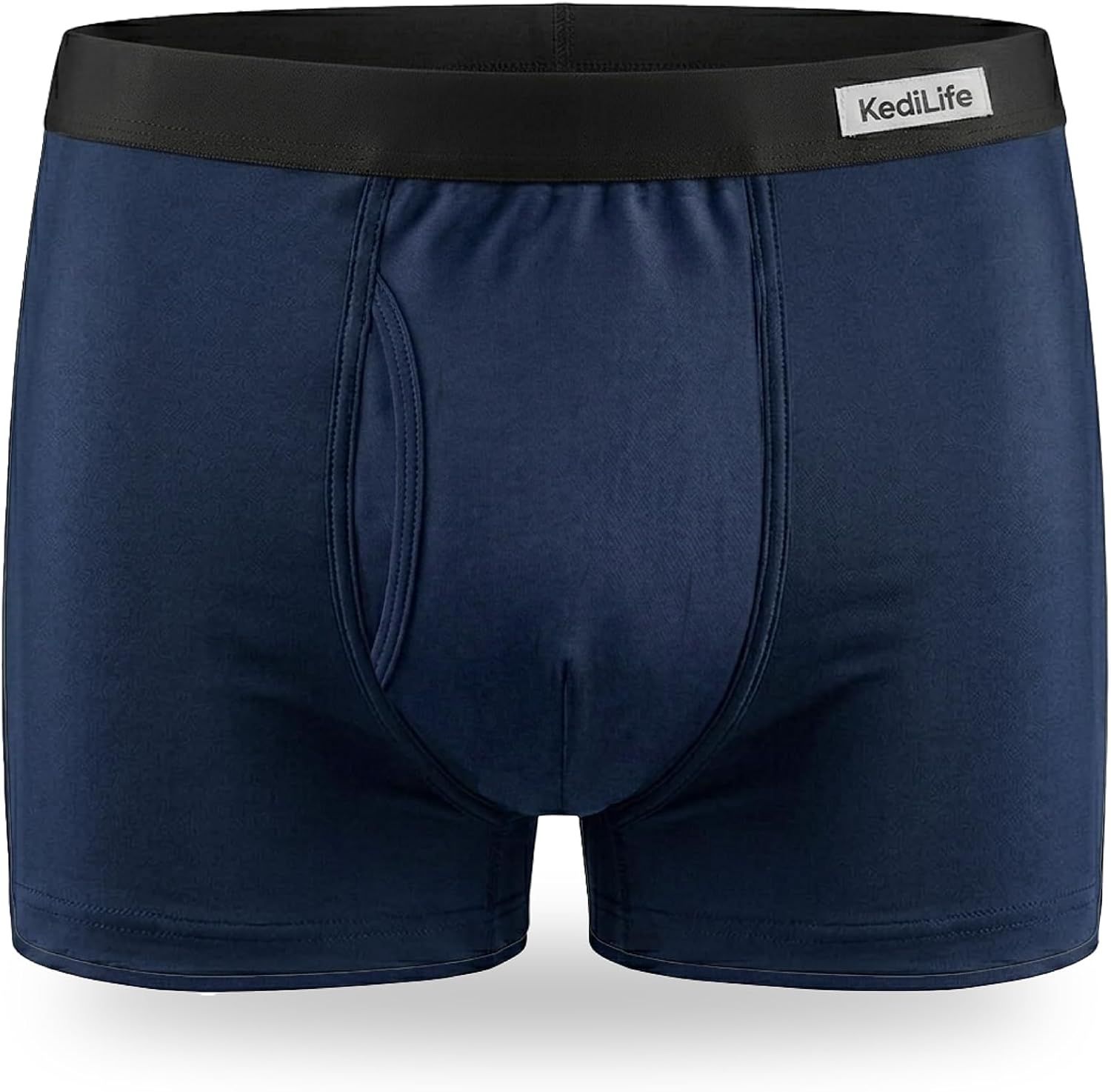 KediLife Incontinentiebroek voor heren, absorberende boxershort Blauw