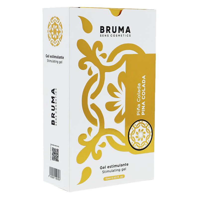 Bruma Sens Cosmetics Pina Colada stimulerende gel verpakking.
