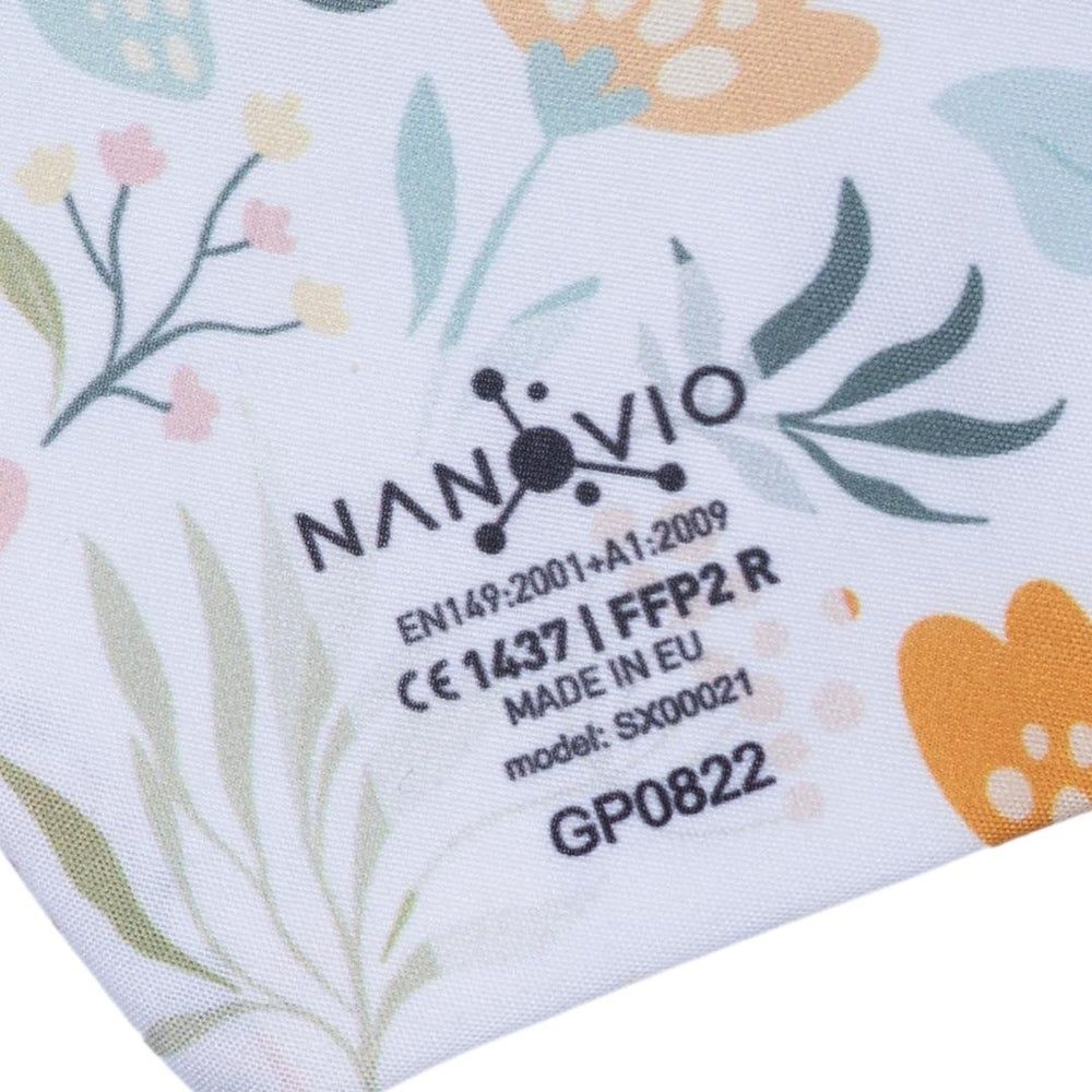 Nanovio FFP2 Maske réutilisable - Fleurs de Printemps