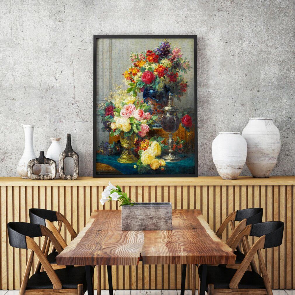 enjoy puzzle fleurs de printemps avec calice 1000 parties