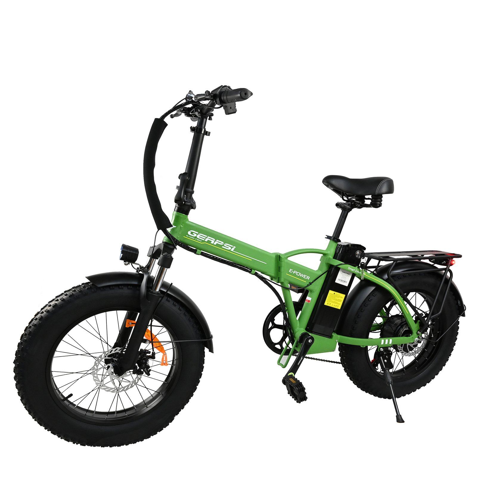 BAOLUJIE DZ2002 Vélo électrique à gros pneus pour adultes, batterie amovible 48 V 16 Ah