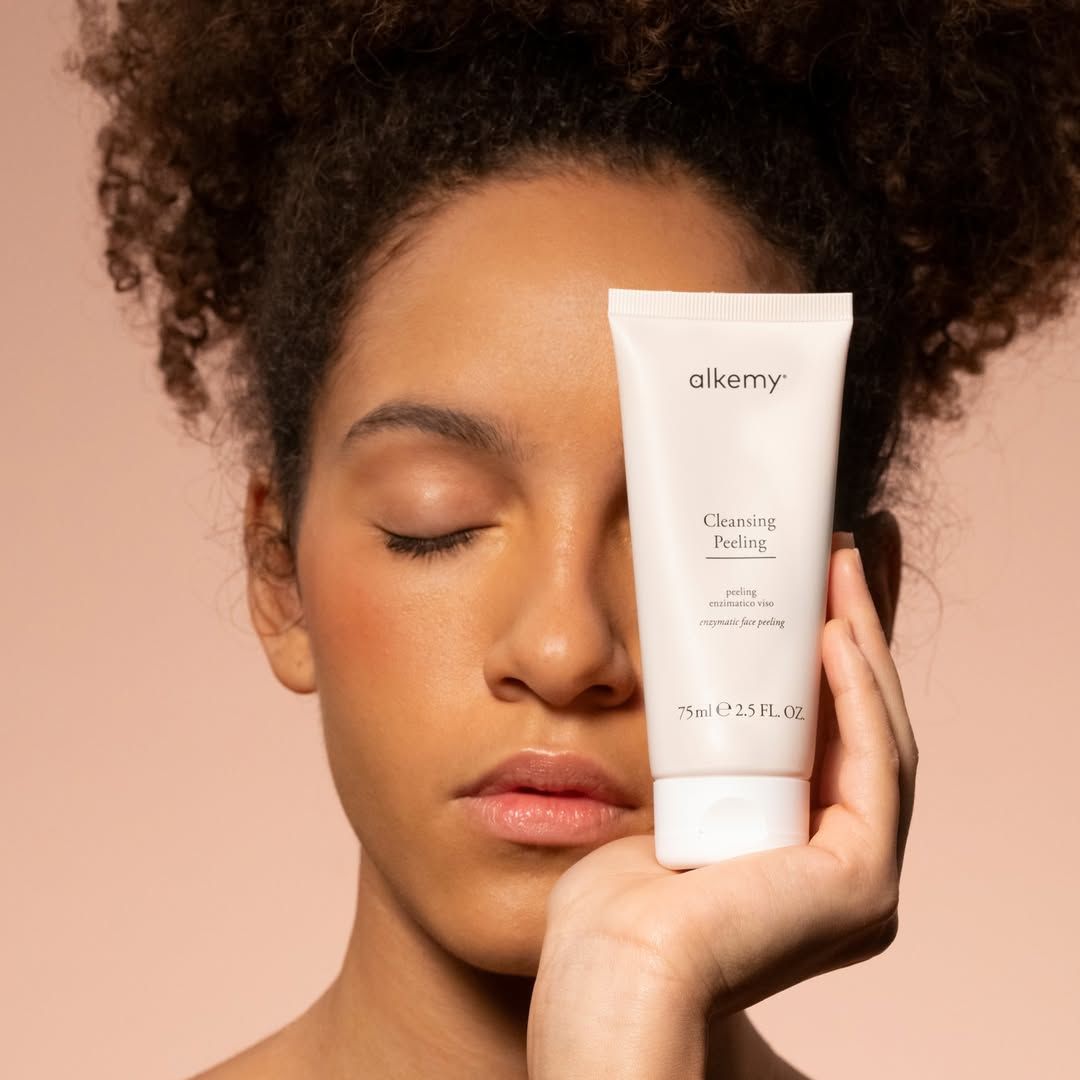Alkemy Peeling Enzymatique Visage, Exfoliant Doux pour Pores et Peau Impure