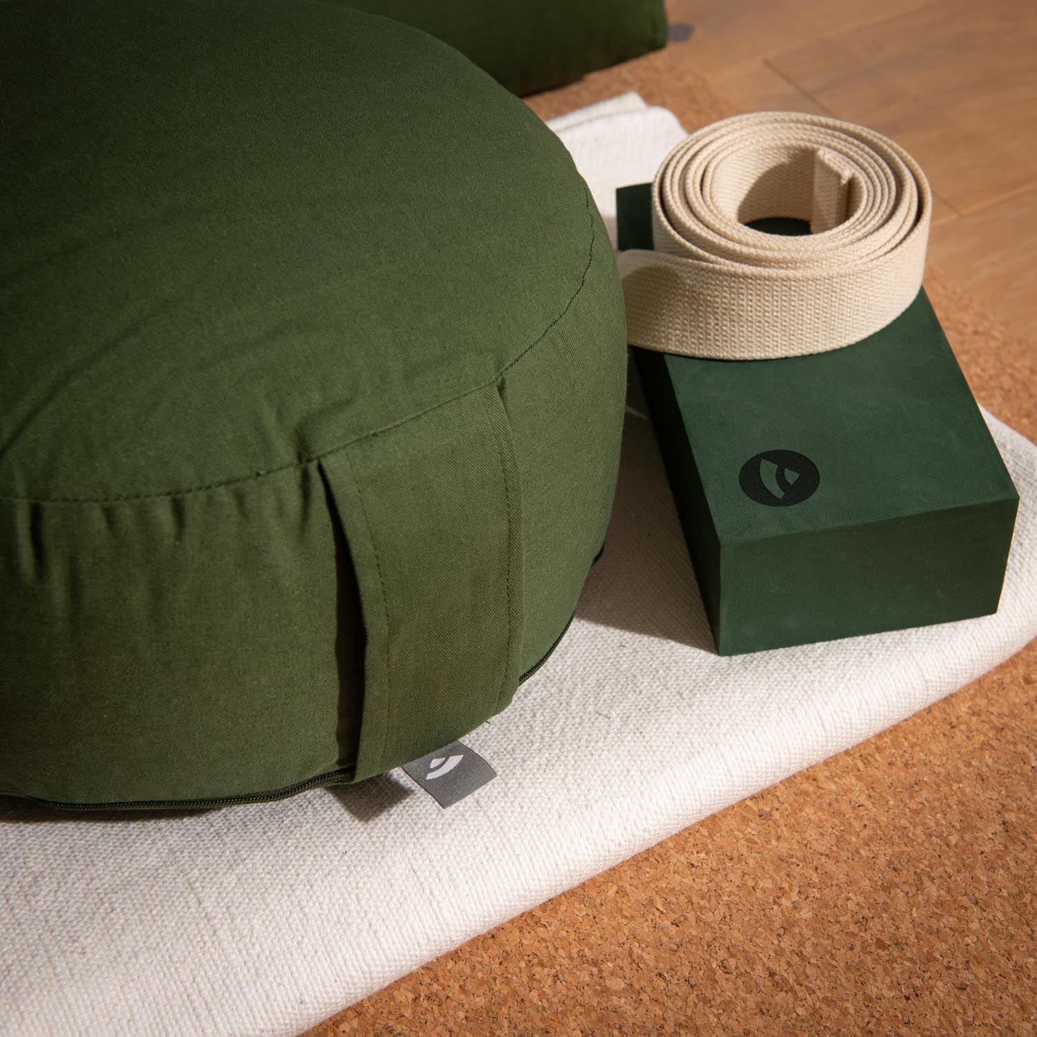 bodhi Meditatiekussen RONDO ECO bosgroen