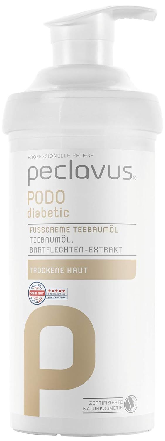 Peclavus Podo Diabetische voetcrème Tea Tree Oil Droge huid 500 ml ...