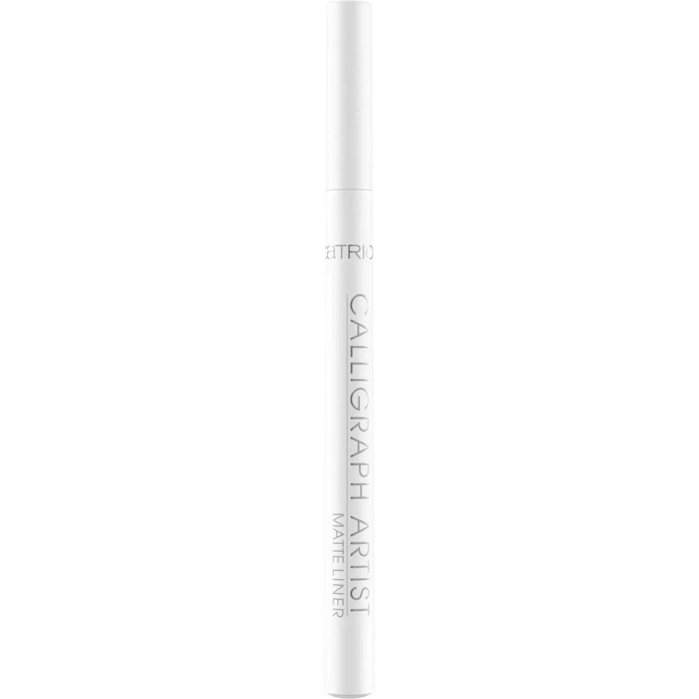 Eyeliner blanc avec inscription CALLIGRAPH ARTIST MATTE LINER. Marque Catrice visible.