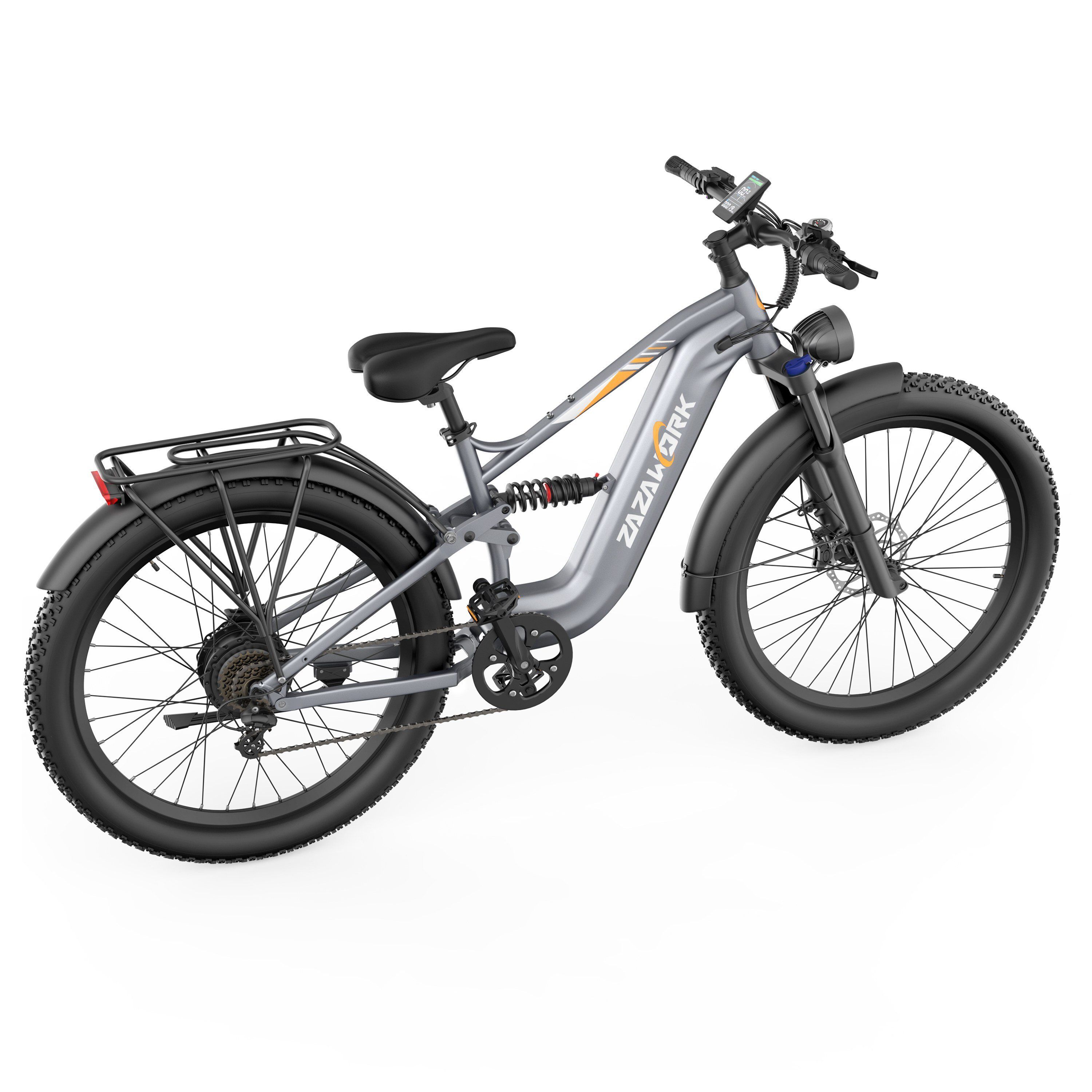 ZAZAWORK CF500 VTT électrique, batterie 48 V 20 Ah, autonomie de 90 km