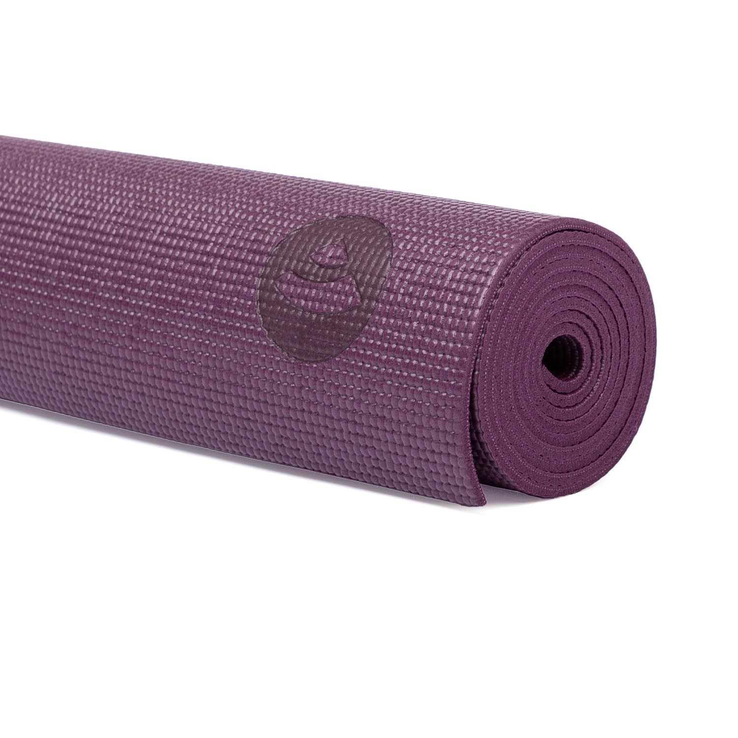 bodhi LEELA Collectie PVC yogamat aubergine/turquoise