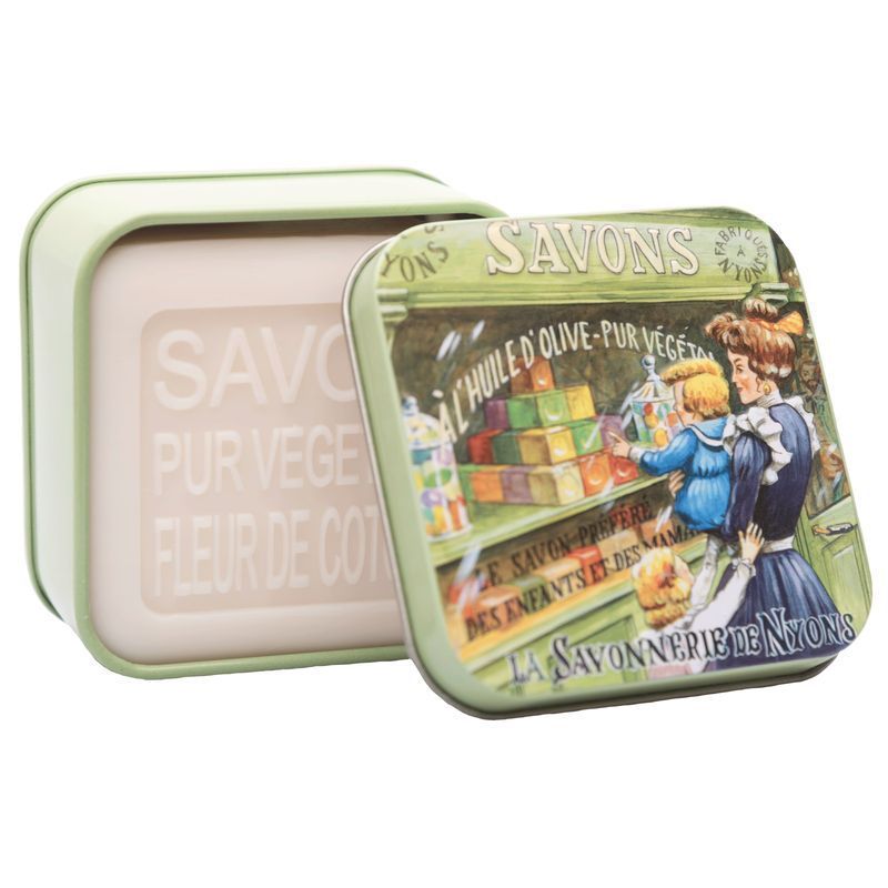 La Savonnerie de Nyons - Boîte métal avec savon - mère-enfant
