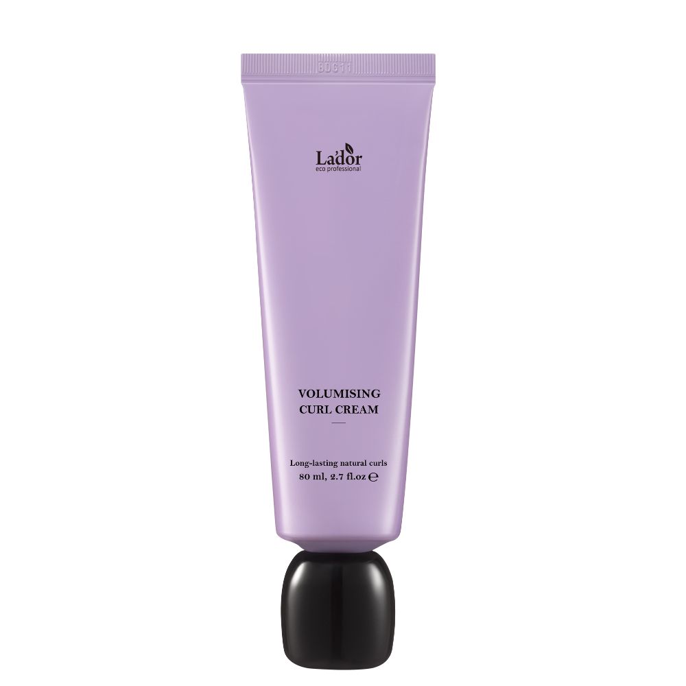 Lalor Volumising Curl Cream in een paarse tube met zwarte dop. 80 ml.