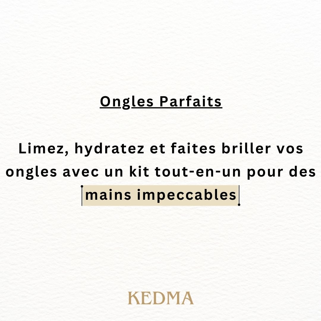 Kedma - Coffret Soin des Ongles Golden Touch aux Minéraux de la Mer Morte