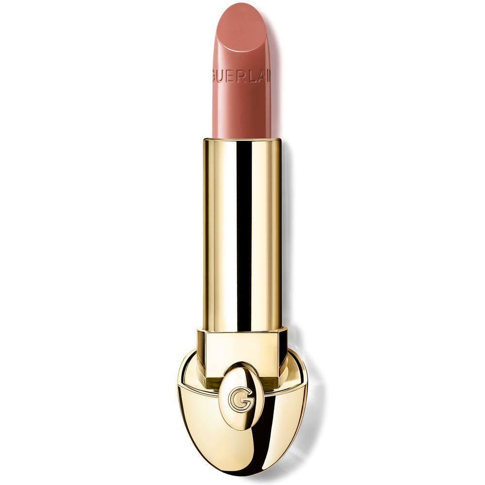 Rouge à lèvres doré avec bâtonnet brun clair. Le mot GUERLAIN est inscrit sur le bâtonnet.