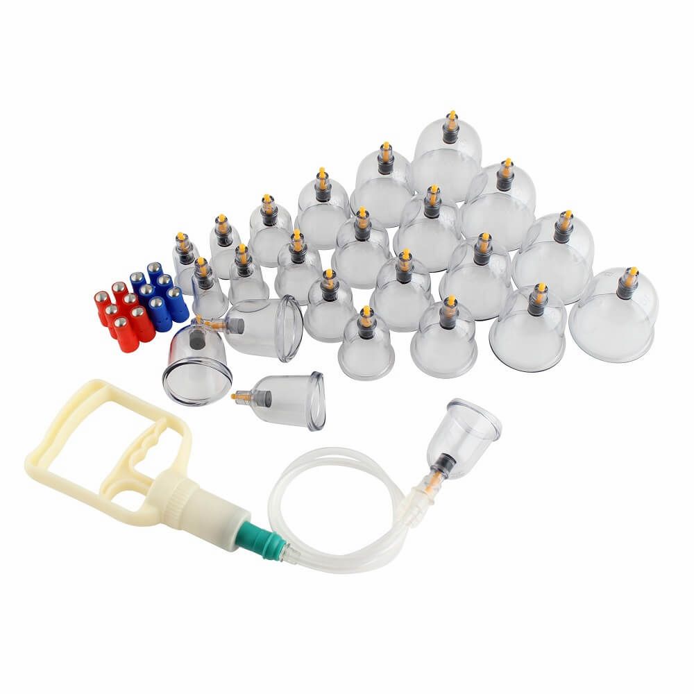 Set de ventouses Hoopomania M016 : 24 ventouses, pompe, tubes et adaptateurs.