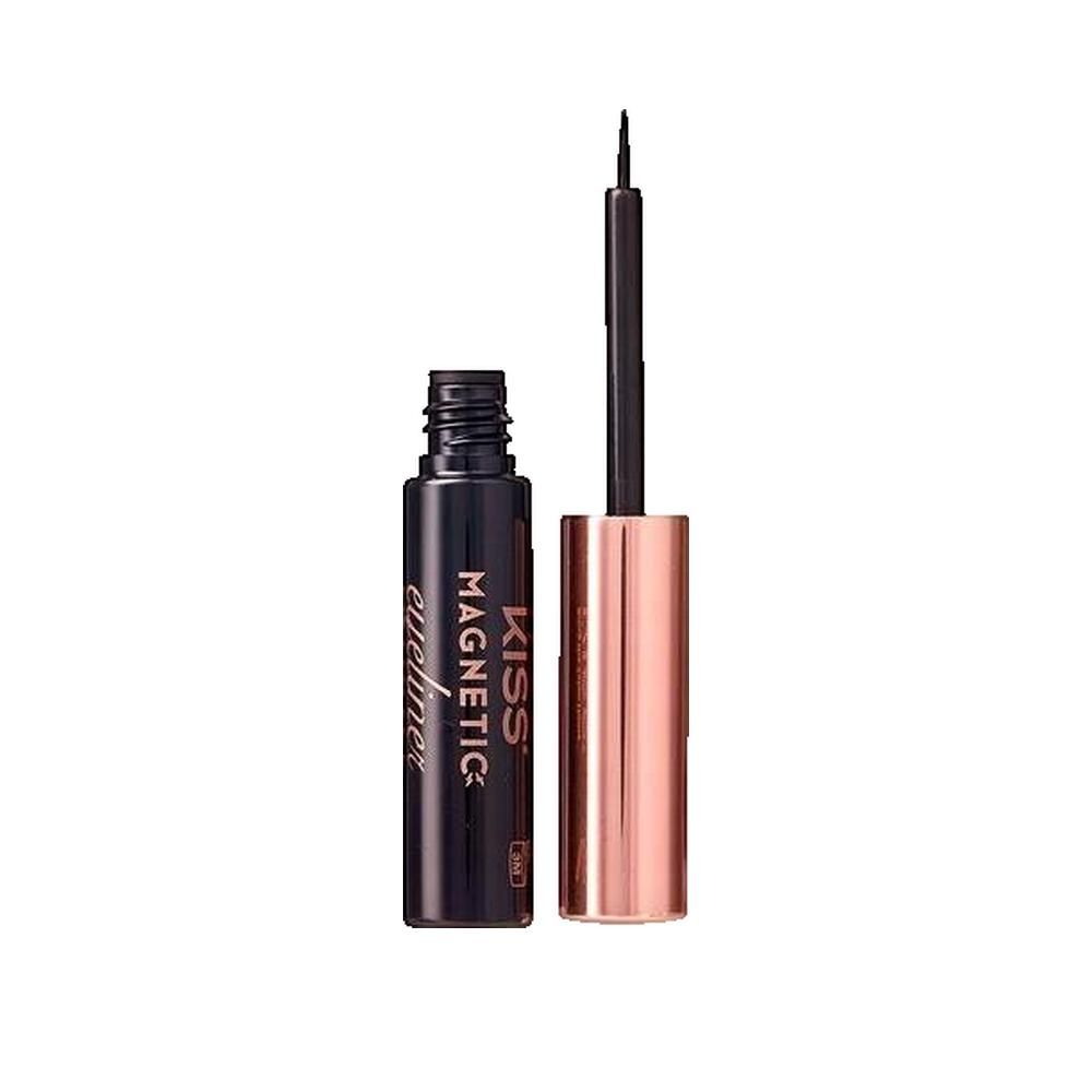 Kiss Eyeliner zwart met waterbestendige metallic afwerking