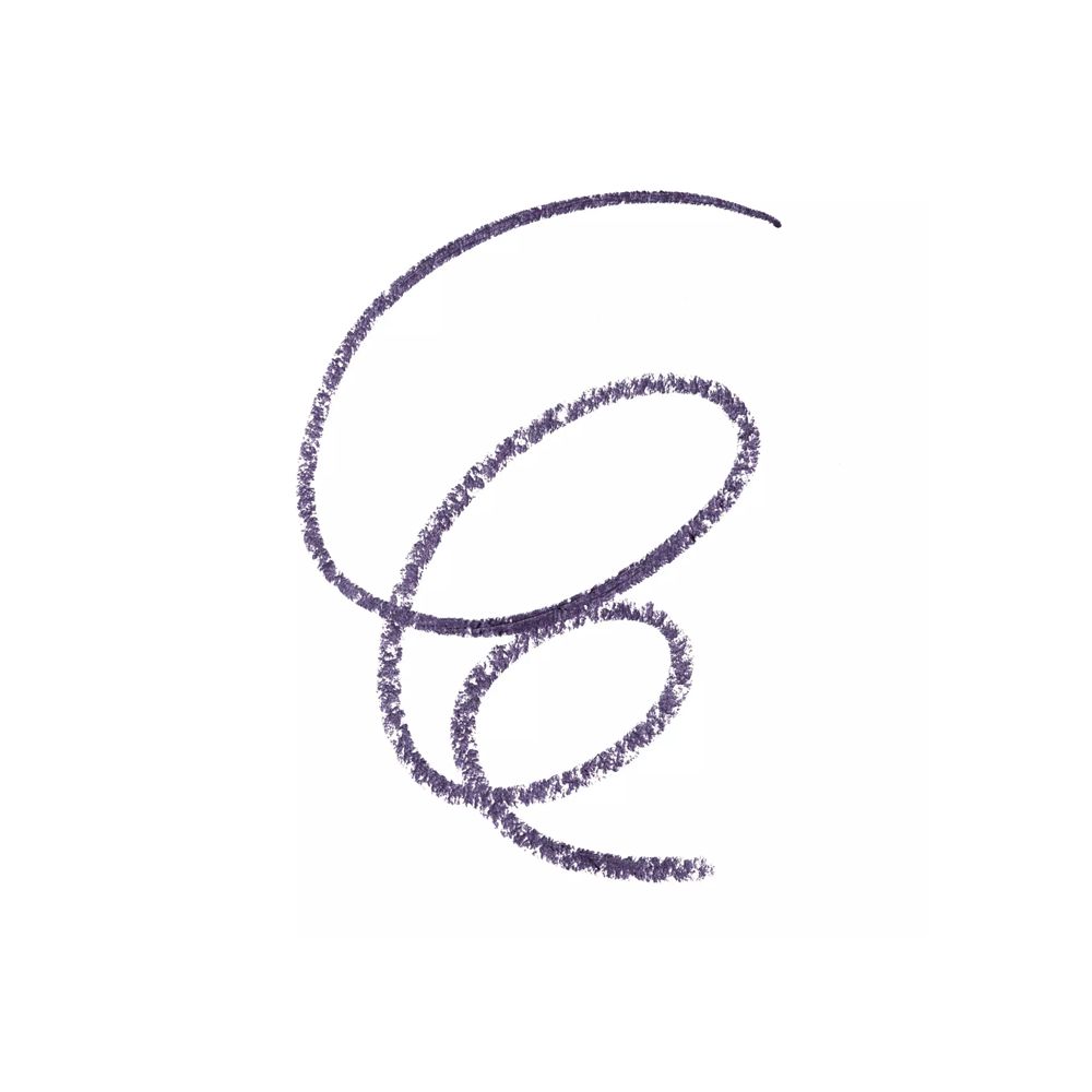 Une ligne en spirale, dessinée avec un crayon pour les yeux gris foncé.