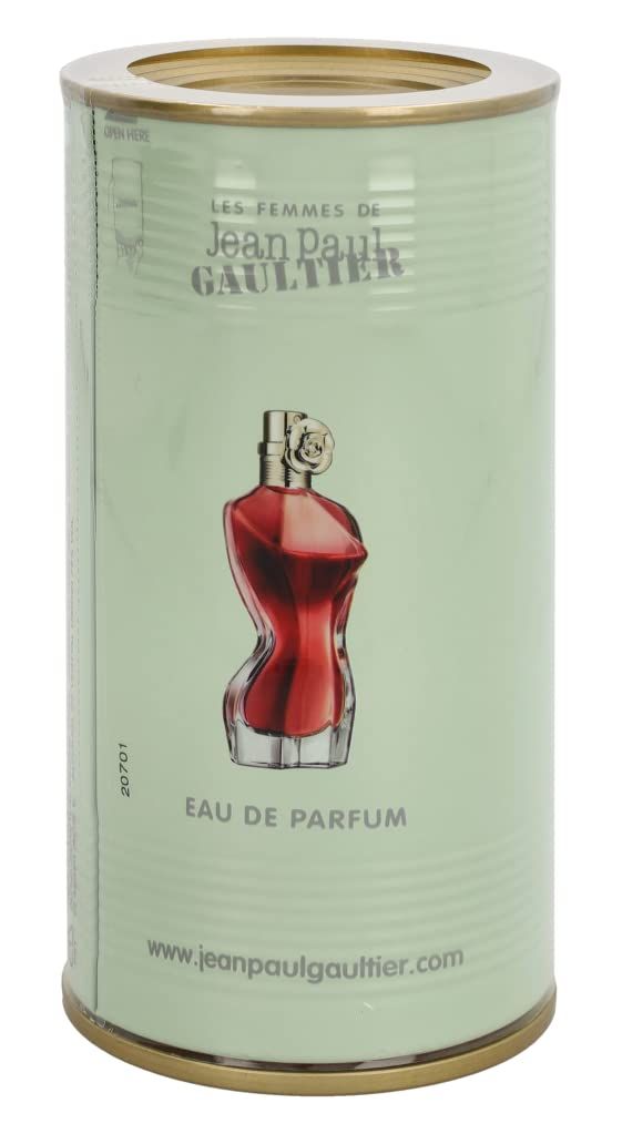 Jean Paul Gaultier La Belle Eau de Parfum Spray. Boîte avec image du flacon et nom du produit.