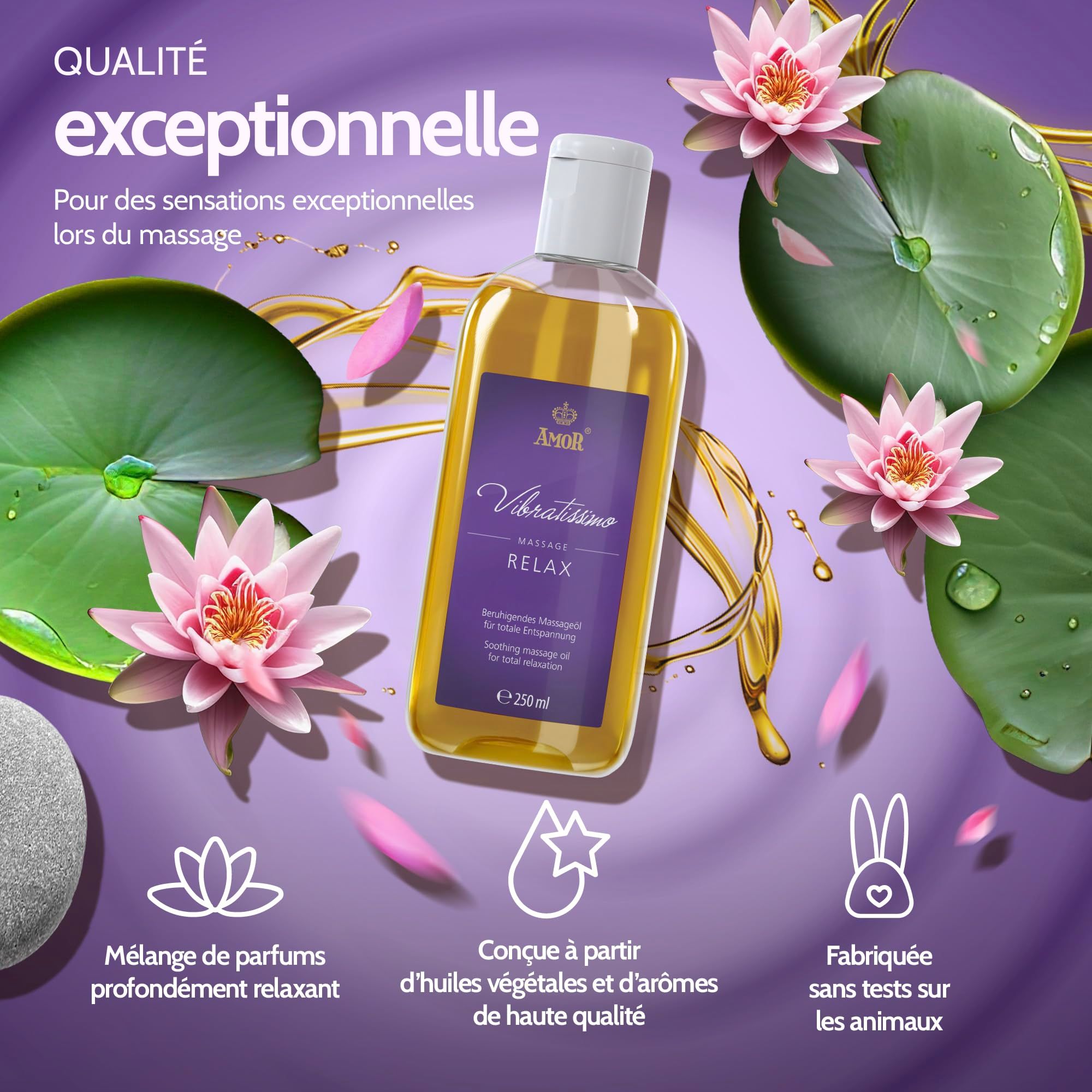 Vibratissimo Huile de Massage Relax