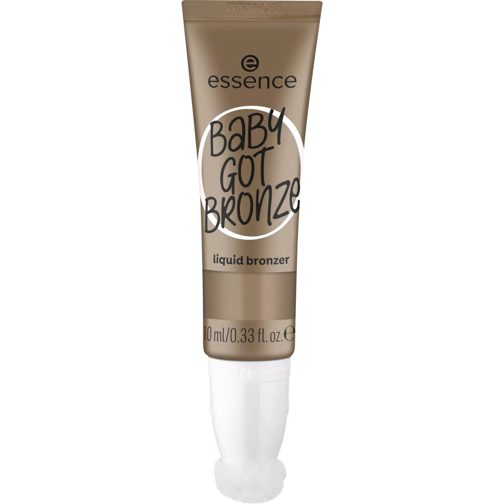 Vloeibare bronzer in een tube. Opschrift: Baby Got Bronze. Merk: Essence. Volume: 10 ml/0.33 fl. oz.