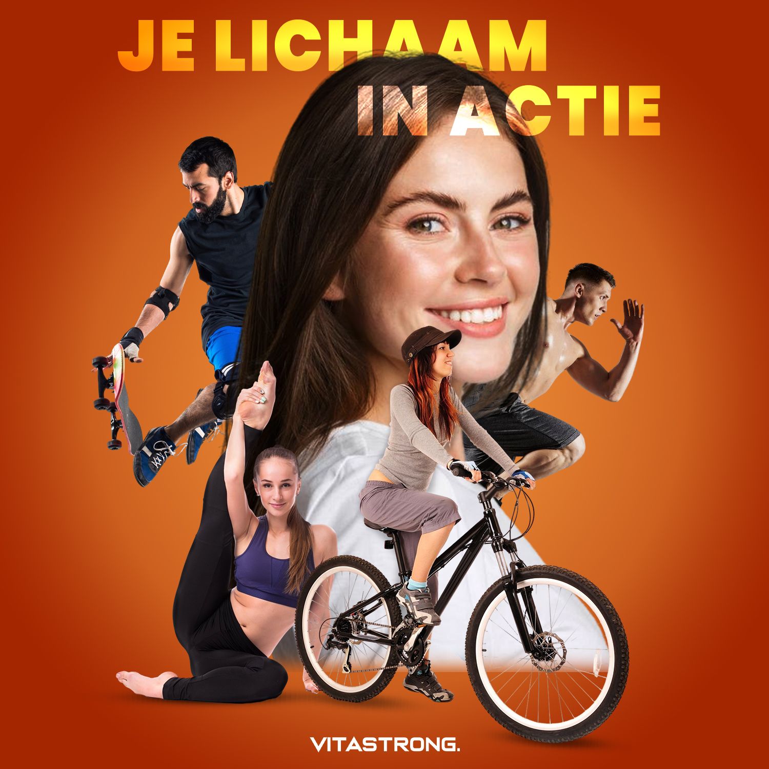 Vitastrong Collageen & Glucosamine,  huid en gewrichtsondersteuning