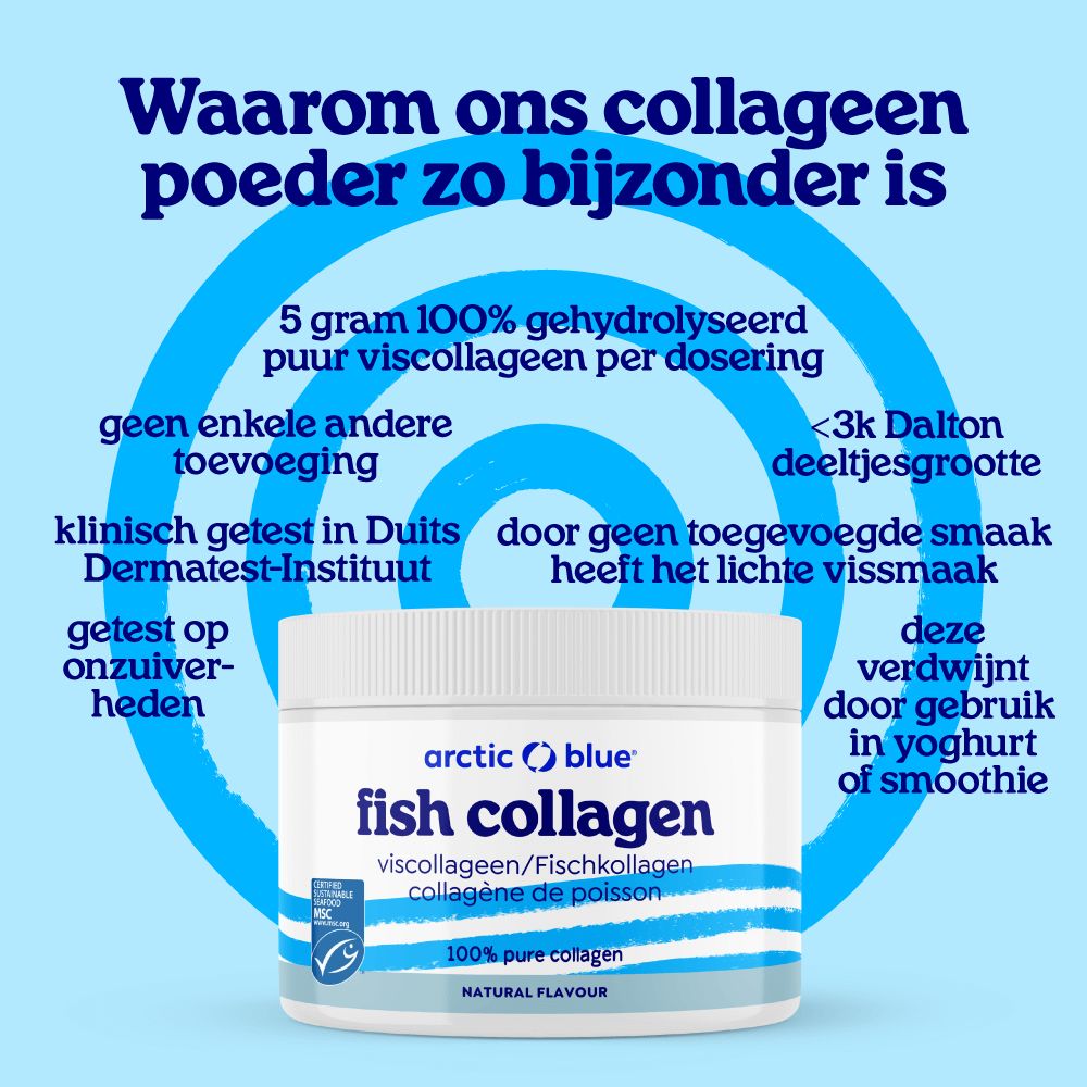 Arctic Blue Collageen: MSC-keurmerk voor duurzame visserij.