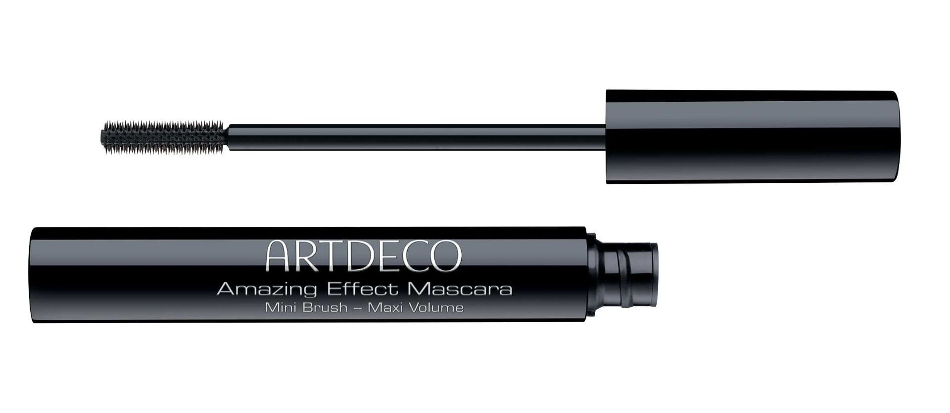 Mascara ARTDECO avec applicateur. Flacon noir avec nom et description du produit.