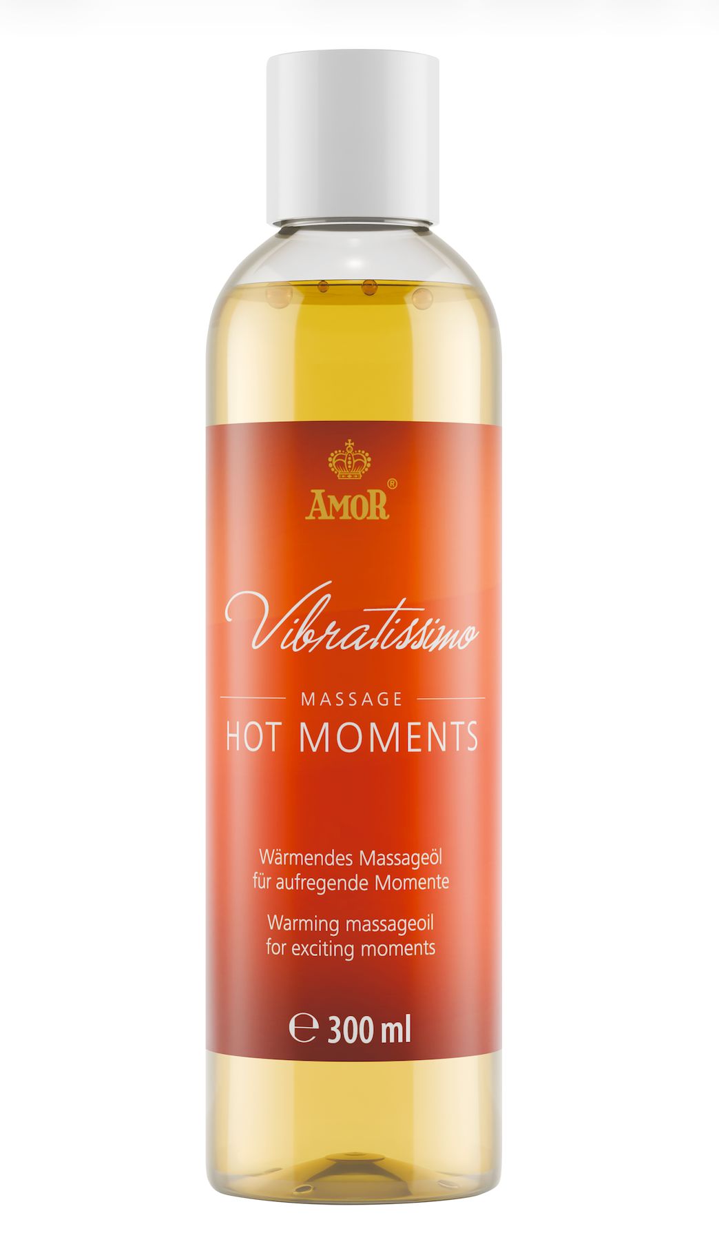 Bouteille d'huile de massage chauffante, 300 ml.