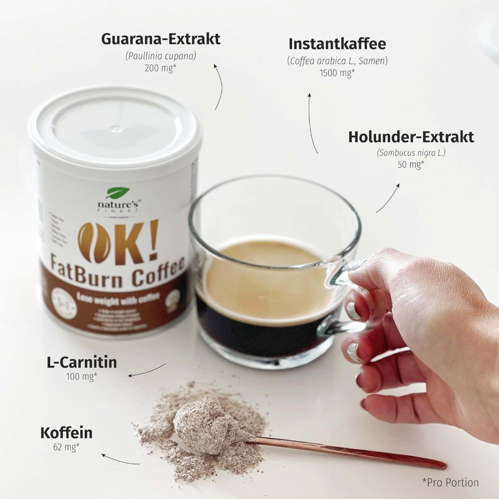 Nature's Finest OK!FatBurn Coffee - Koffie om vet te verbranden