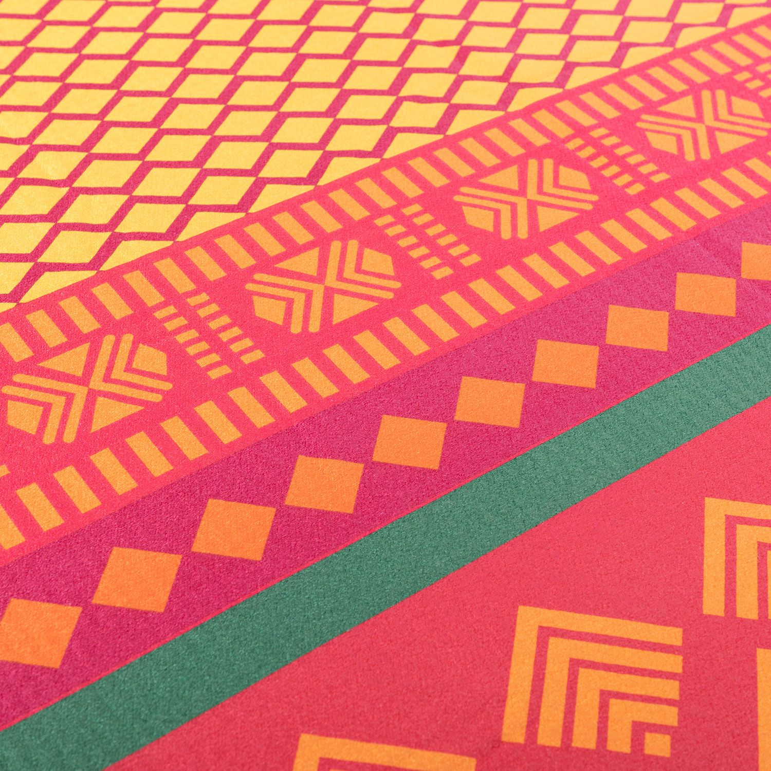 bodhi GRIP² Yoga Towel Art Collection, Safari Sari, rouge-jaune