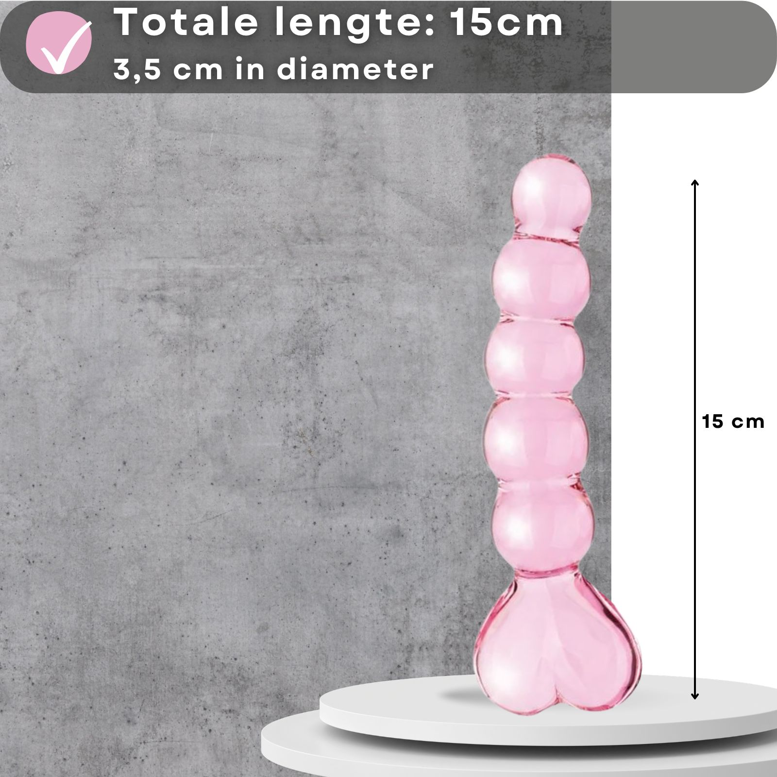 Lovelyness - Glazen dildo - Heart