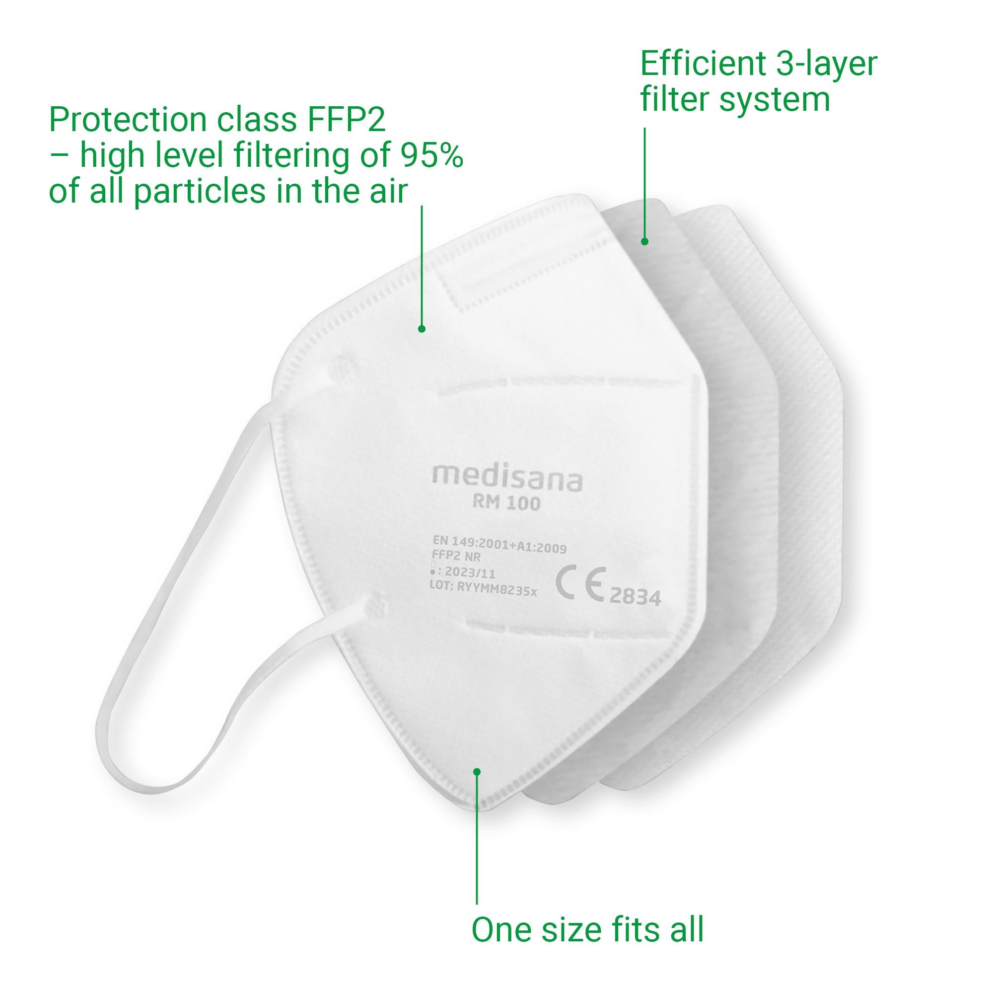 medisana RM 100 FFP2 Masque de protection respiratoire