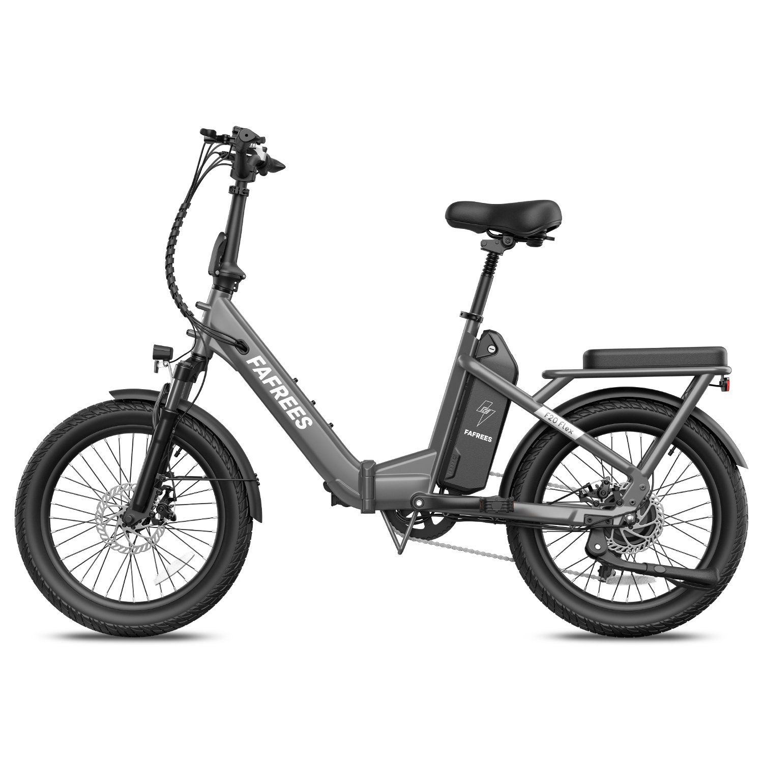 FAFREES F20 Flex Vélo électrique pliant, batterie amovible 25 Ah, 7 vitesses