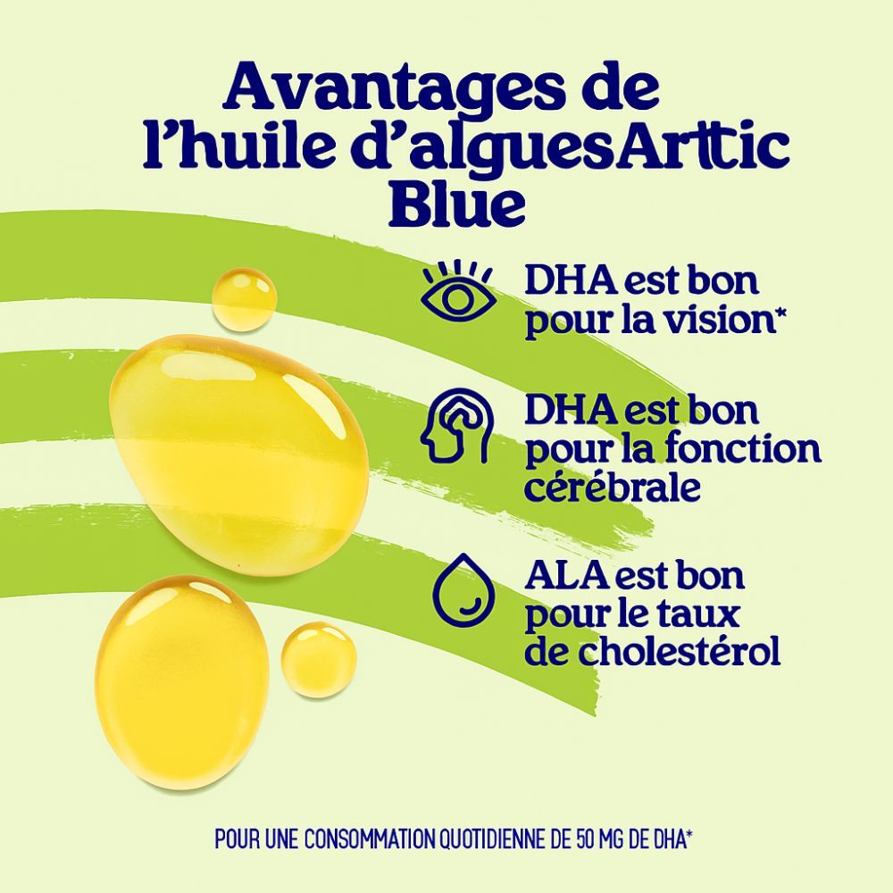 Arctic Blue Oméga-3 à l’Huile d’Algues et de Lin